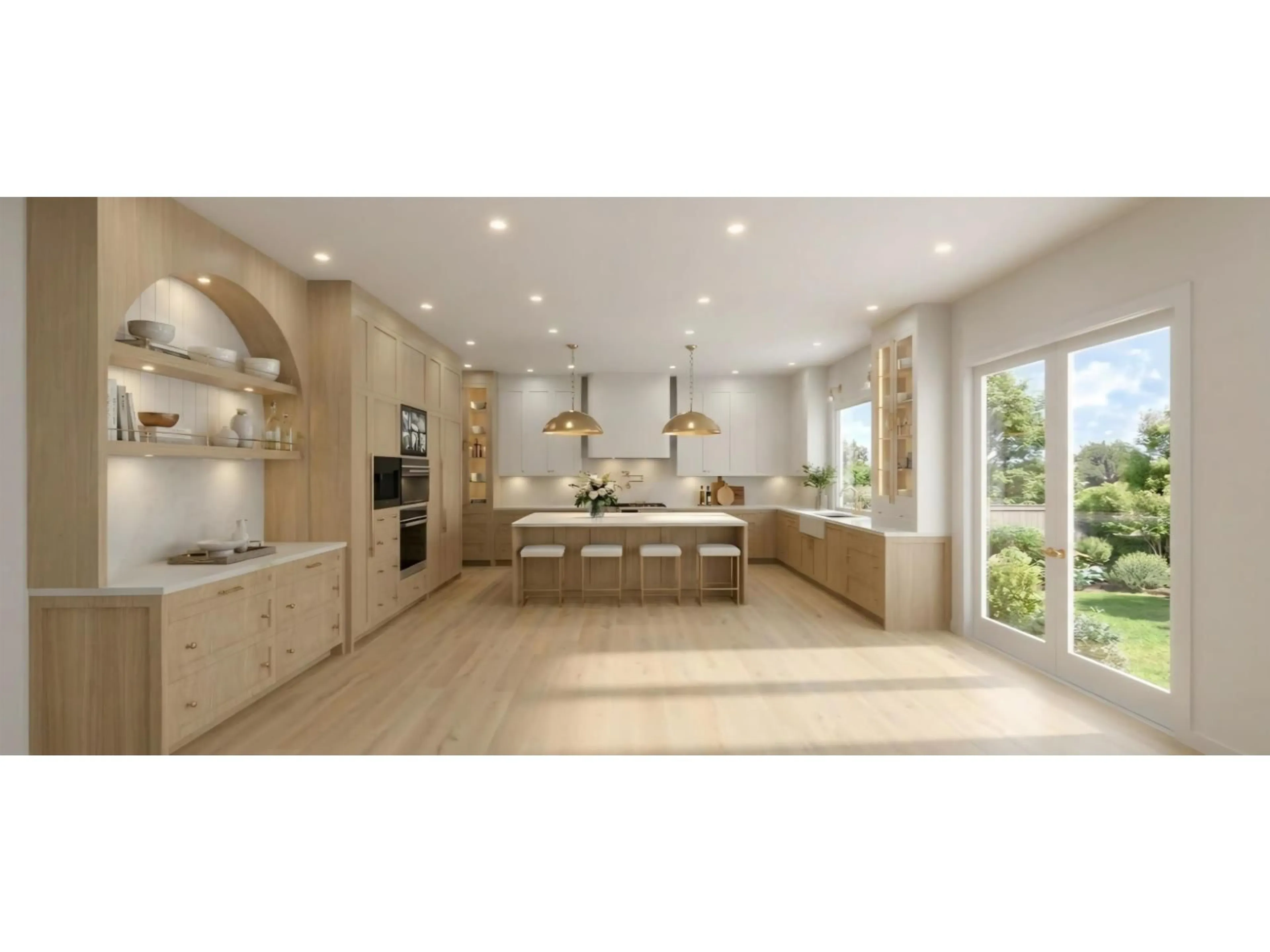 Open concept kitchen, ceramic/tile floor for 7843 197 STREET, Langley British Columbia V2Y4L8
