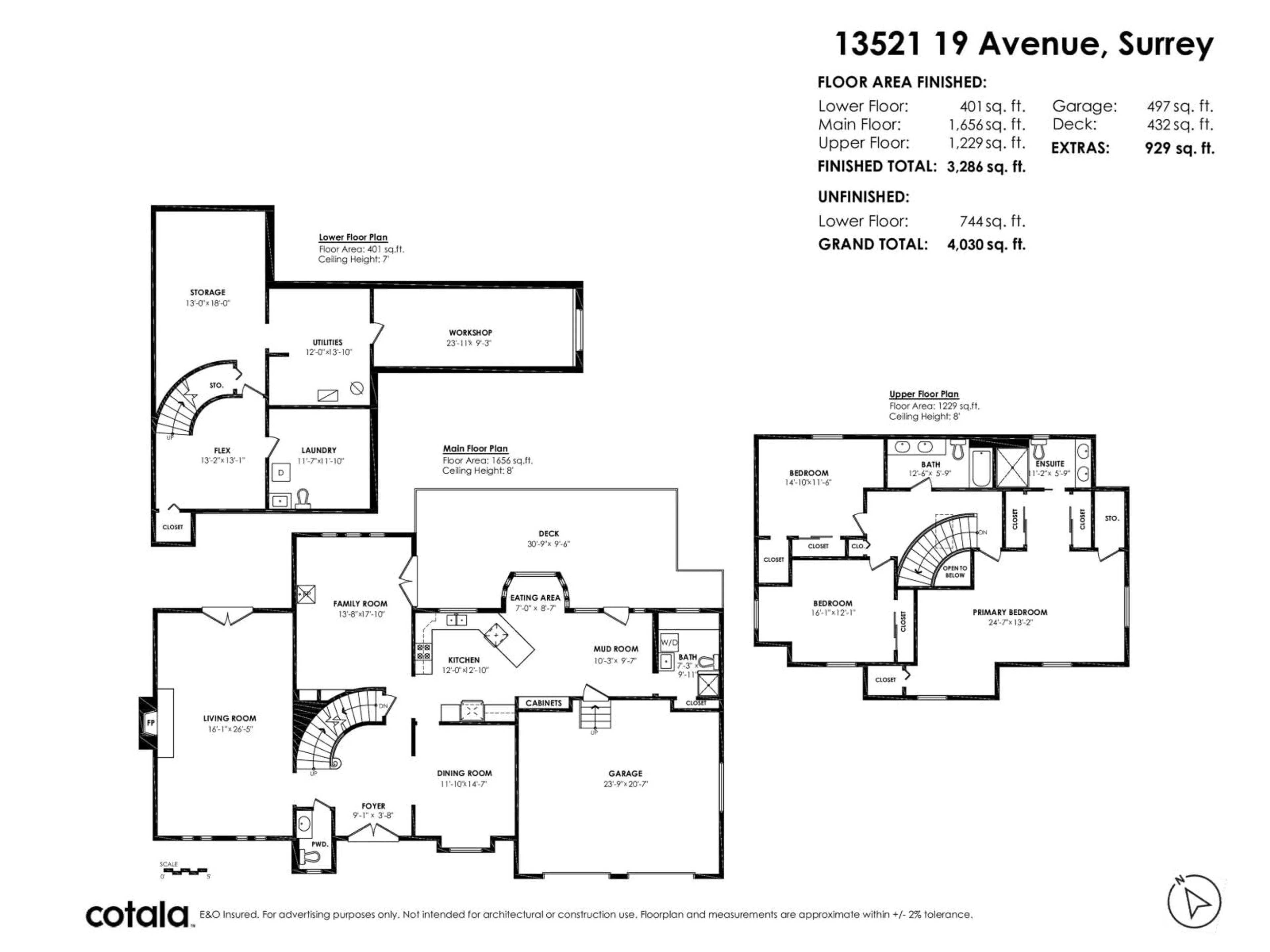 Floor plan for 13521 19 AVENUE, Surrey British Columbia V4A6B3