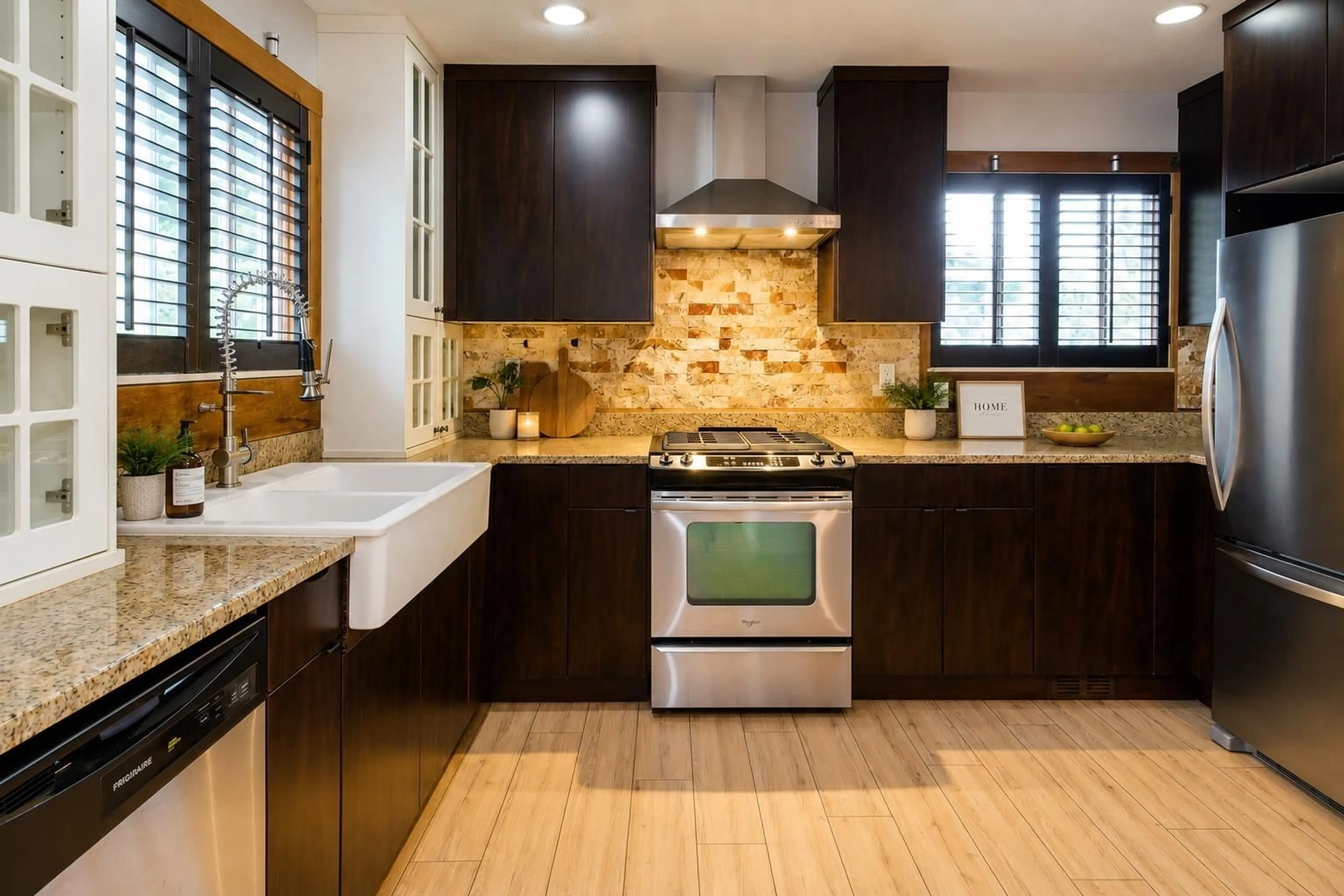 Contemporary kitchen, ceramic/tile floor for 7655 WOODCOCK CRESCENT, Mission British Columbia V2V4J8