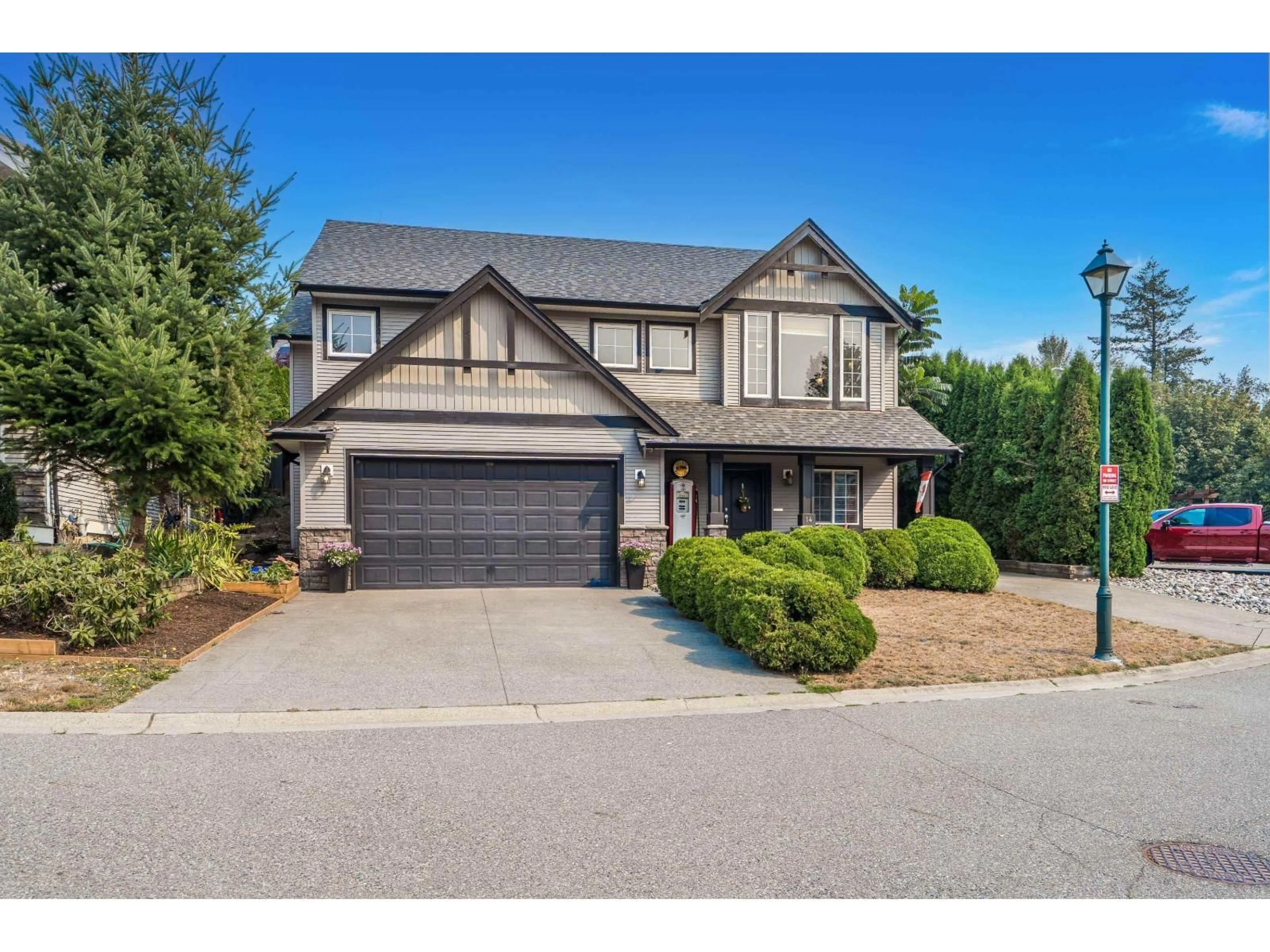 Home with brick exterior material, street for 14 - 45957 SHERWOOD DRIVE, Chilliwack British Columbia V2R5Y2