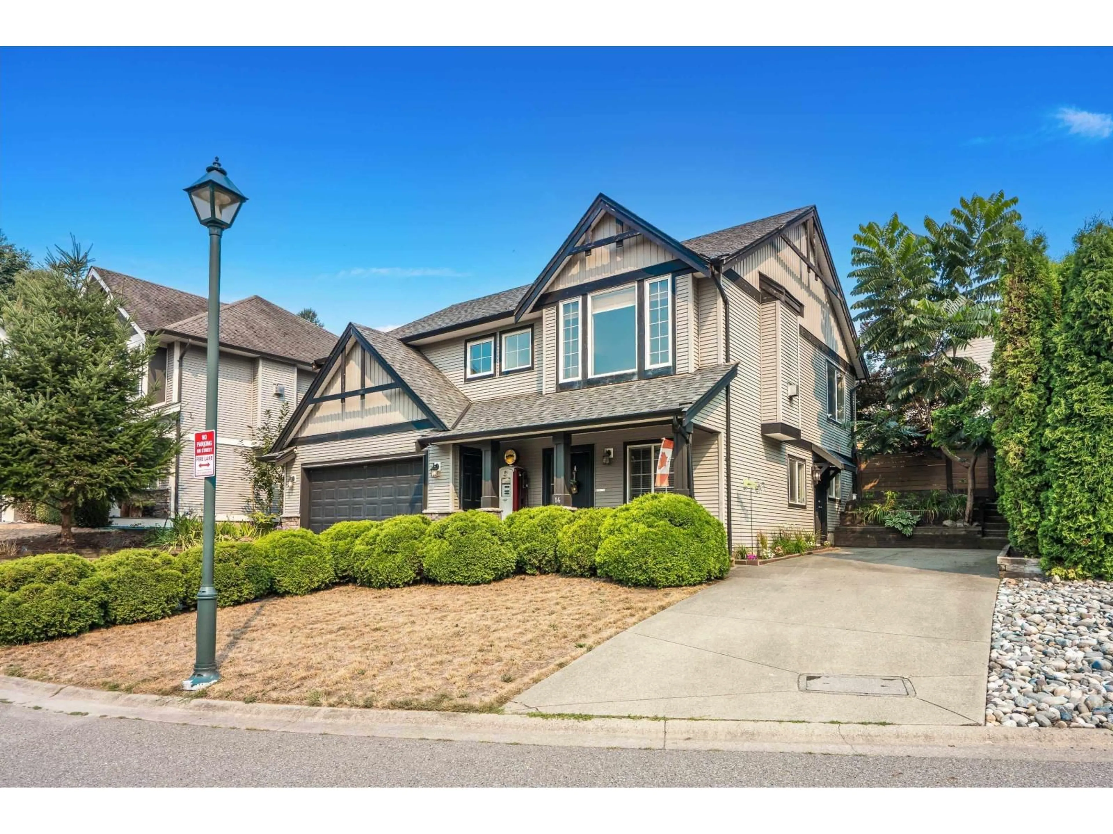 Home with brick exterior material, street for 14 - 45957 SHERWOOD DRIVE, Chilliwack British Columbia V2R5Y2