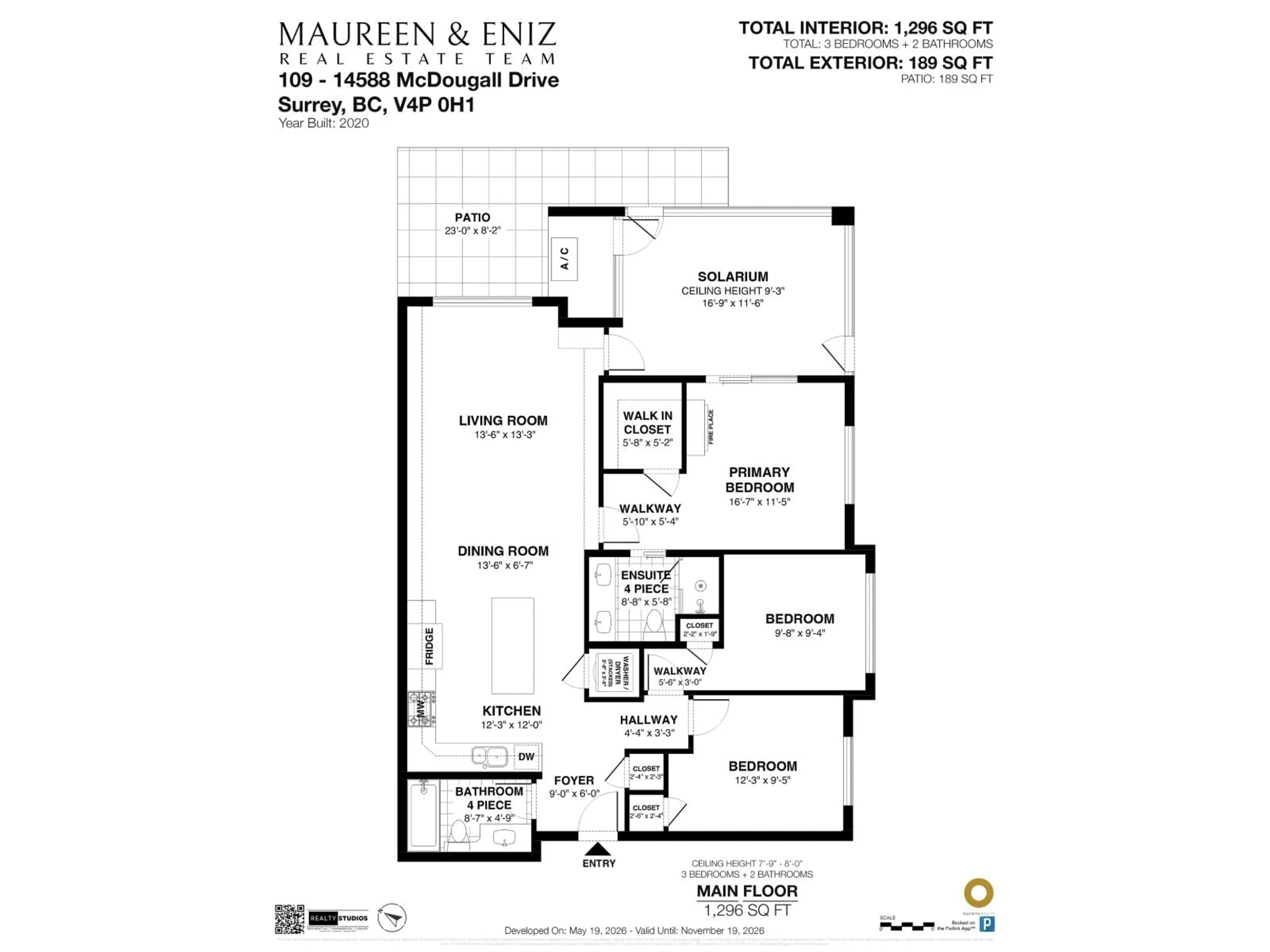 Floor plan for 109 - 14588 MCDOUGALL DRIVE, White Rock British Columbia V4P0H1