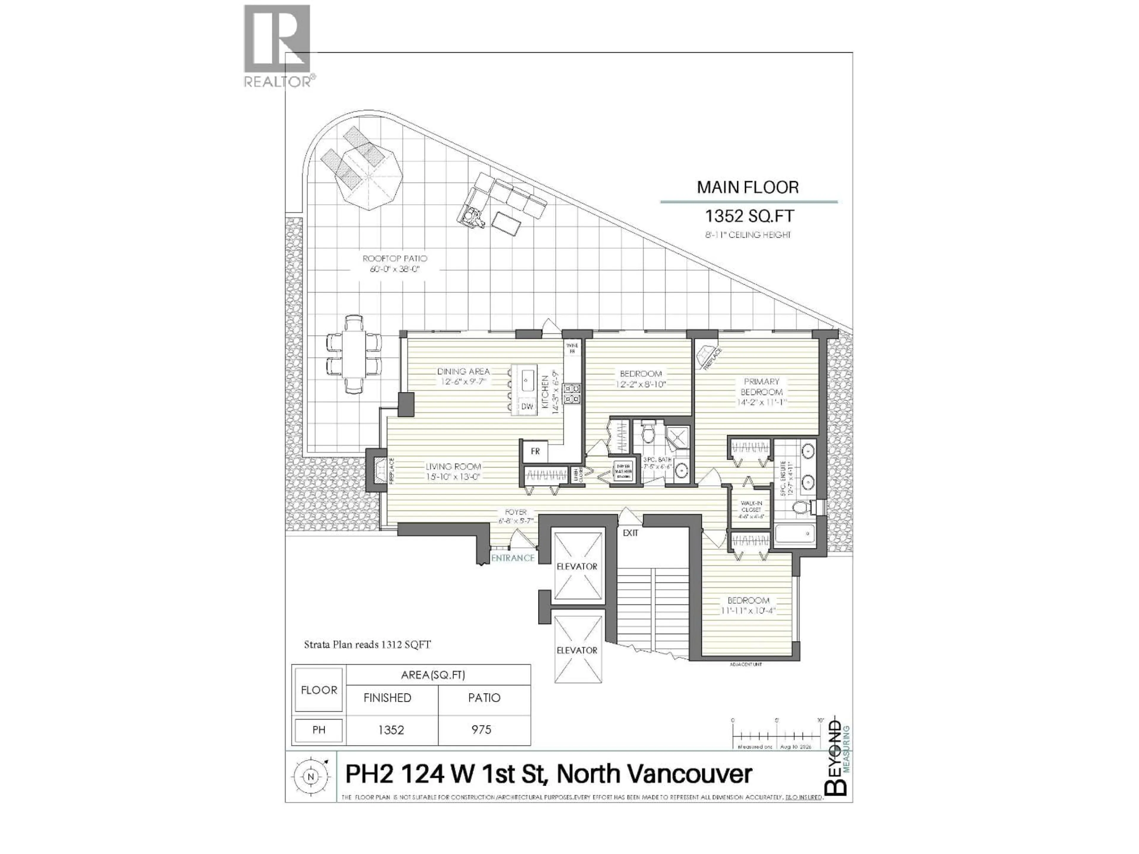 Floor plan for PH2 - 124 1ST STREET, North Vancouver British Columbia V7M3N3
