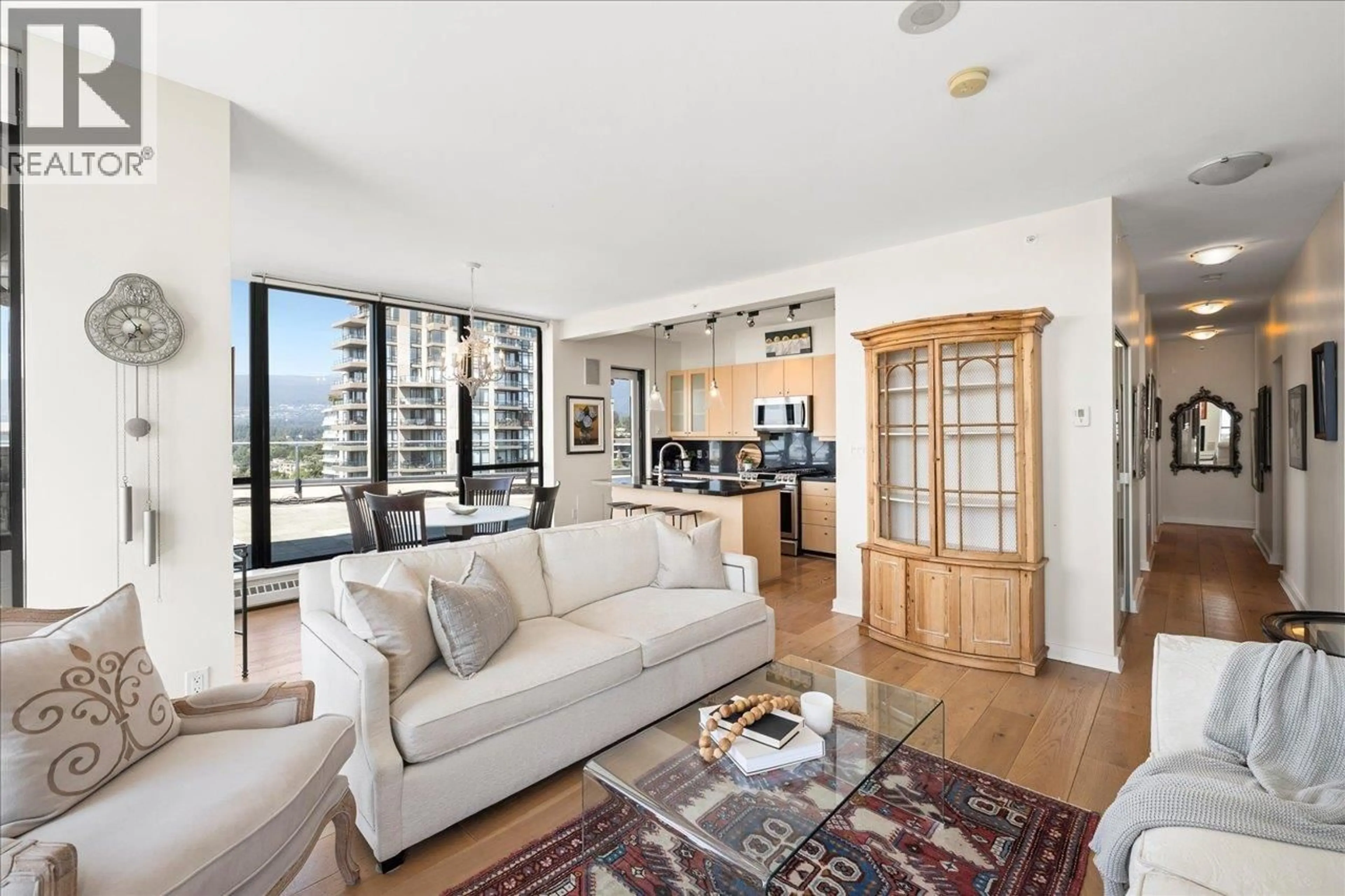 Living room with furniture, unknown for PH2 - 124 1ST STREET, North Vancouver British Columbia V7M3N3