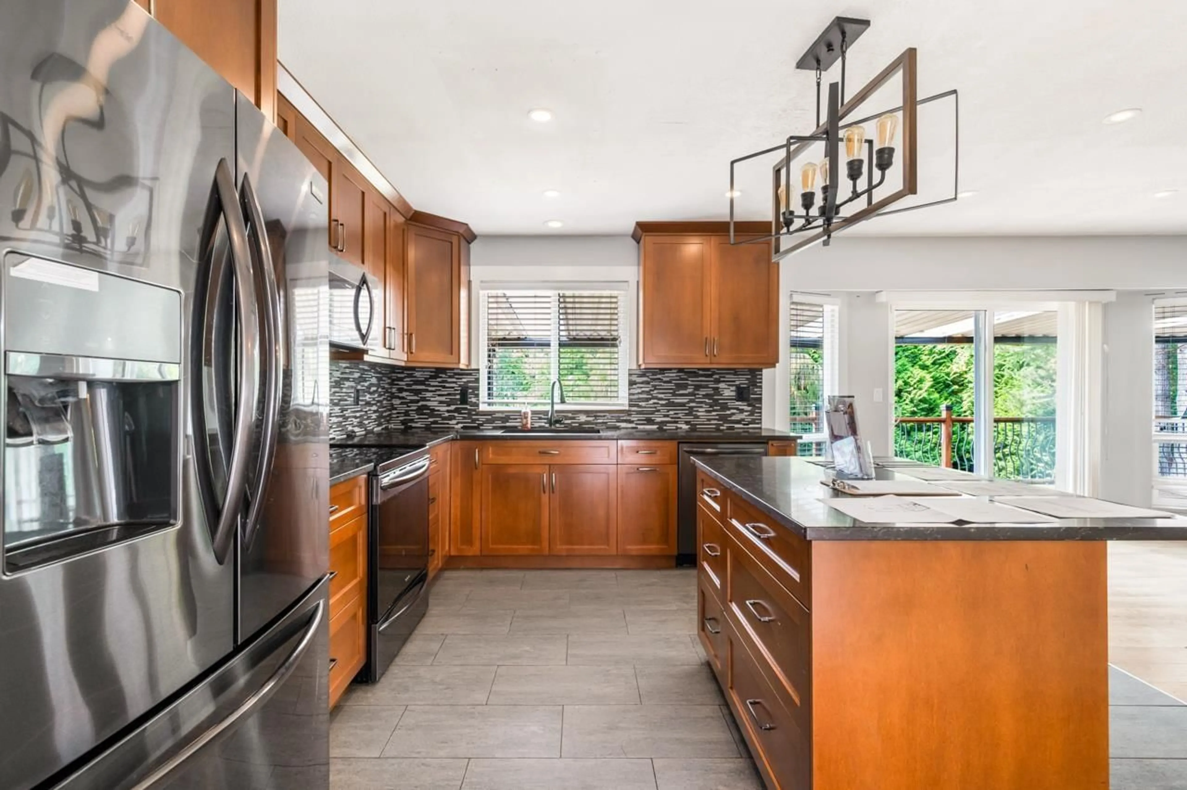 Contemporary kitchen, ceramic/tile floor for 22990 70A AVENUE, Langley British Columbia V2Y2J9
