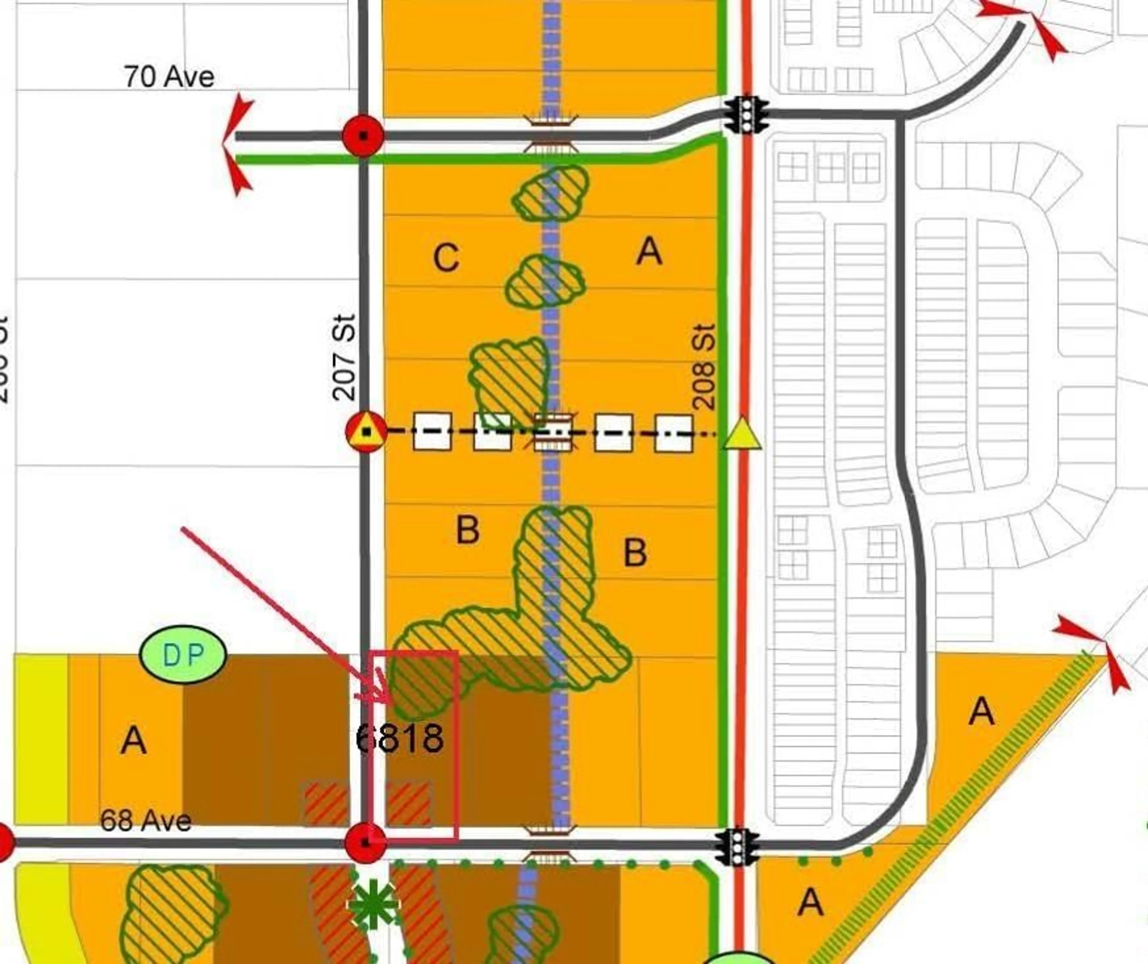 Picture of a map for 6818 207 STREET, Langley British Columbia V2Y1R1
