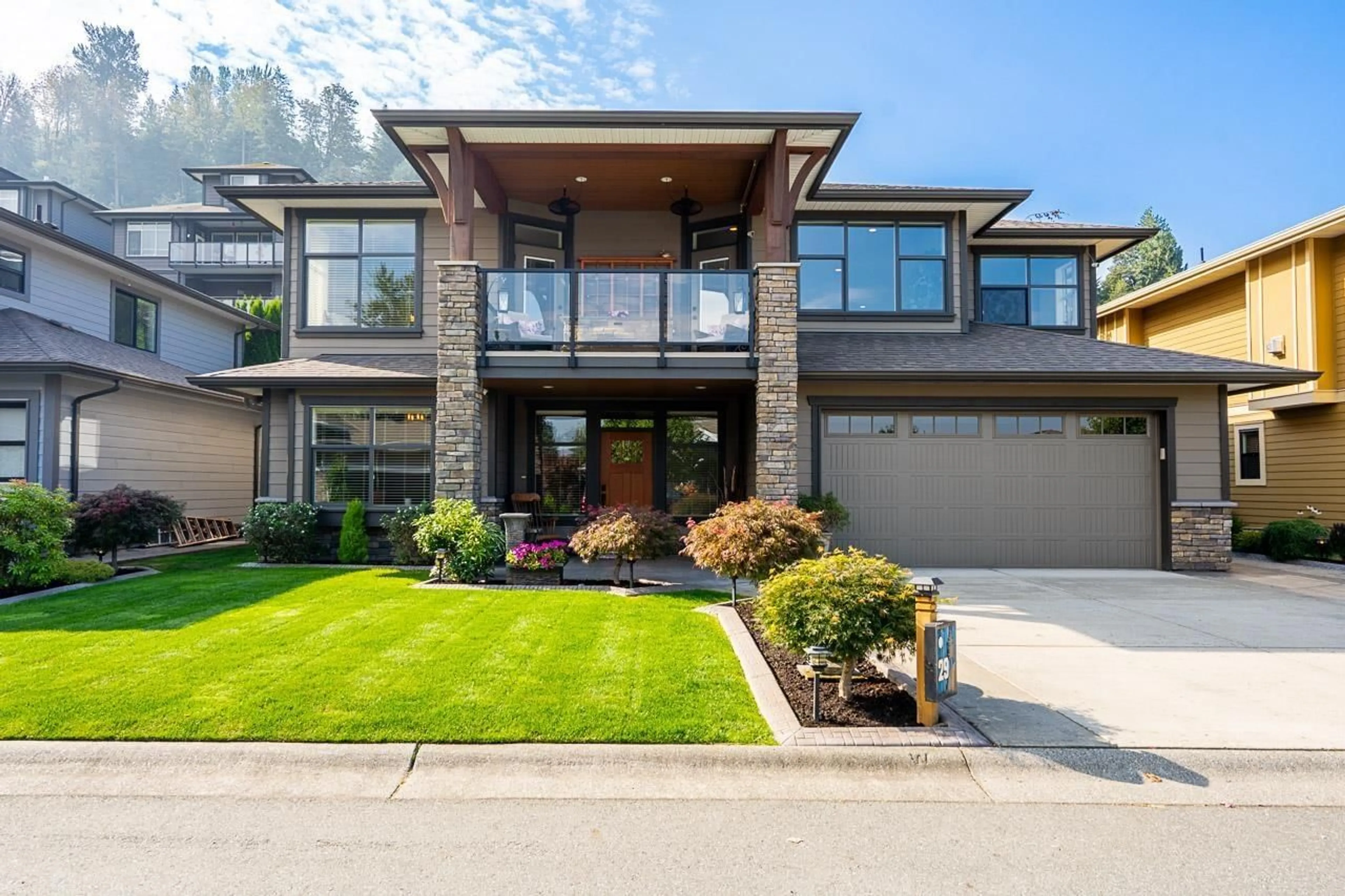 Home with brick exterior material, street for 29 - 50778 LEDGESTONE PLACE, Chilliwack British Columbia V2P0E7