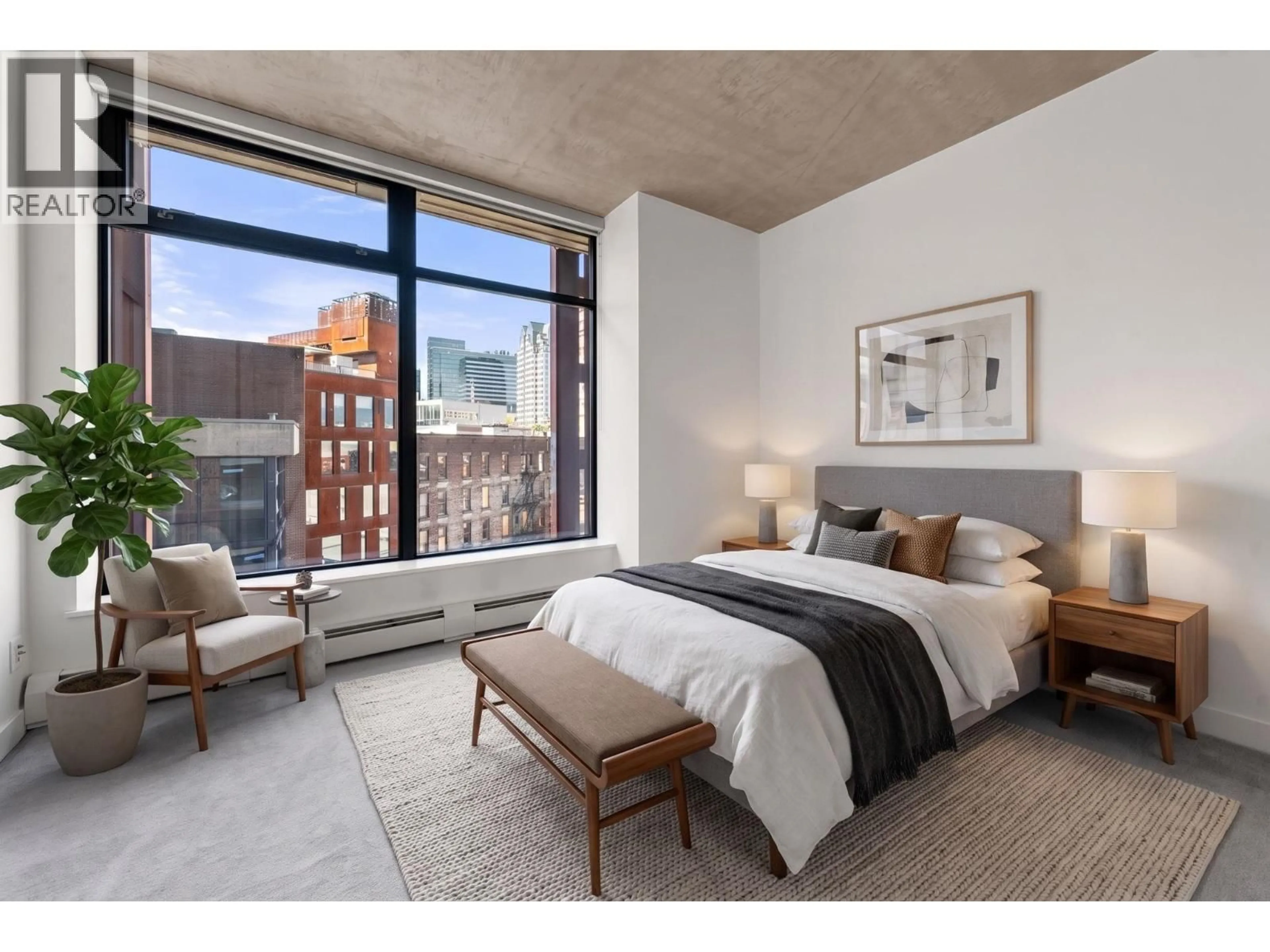 Bedroom with bed, unknown for 810 - 128 CORDOVA STREET, Vancouver British Columbia V6B0E6
