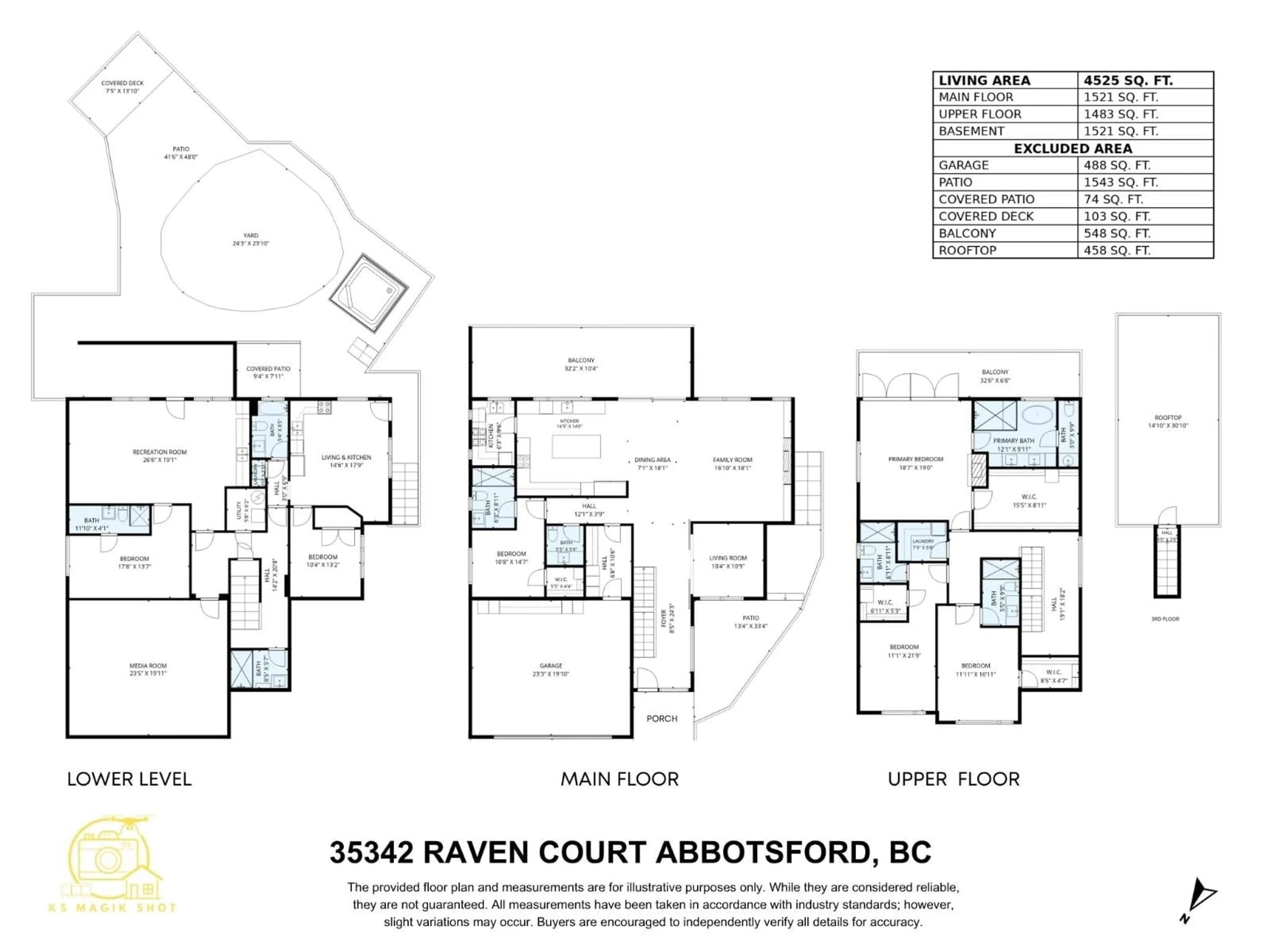Floor plan for 35342 RAVEN COURT, Abbotsford British Columbia V3G0G8