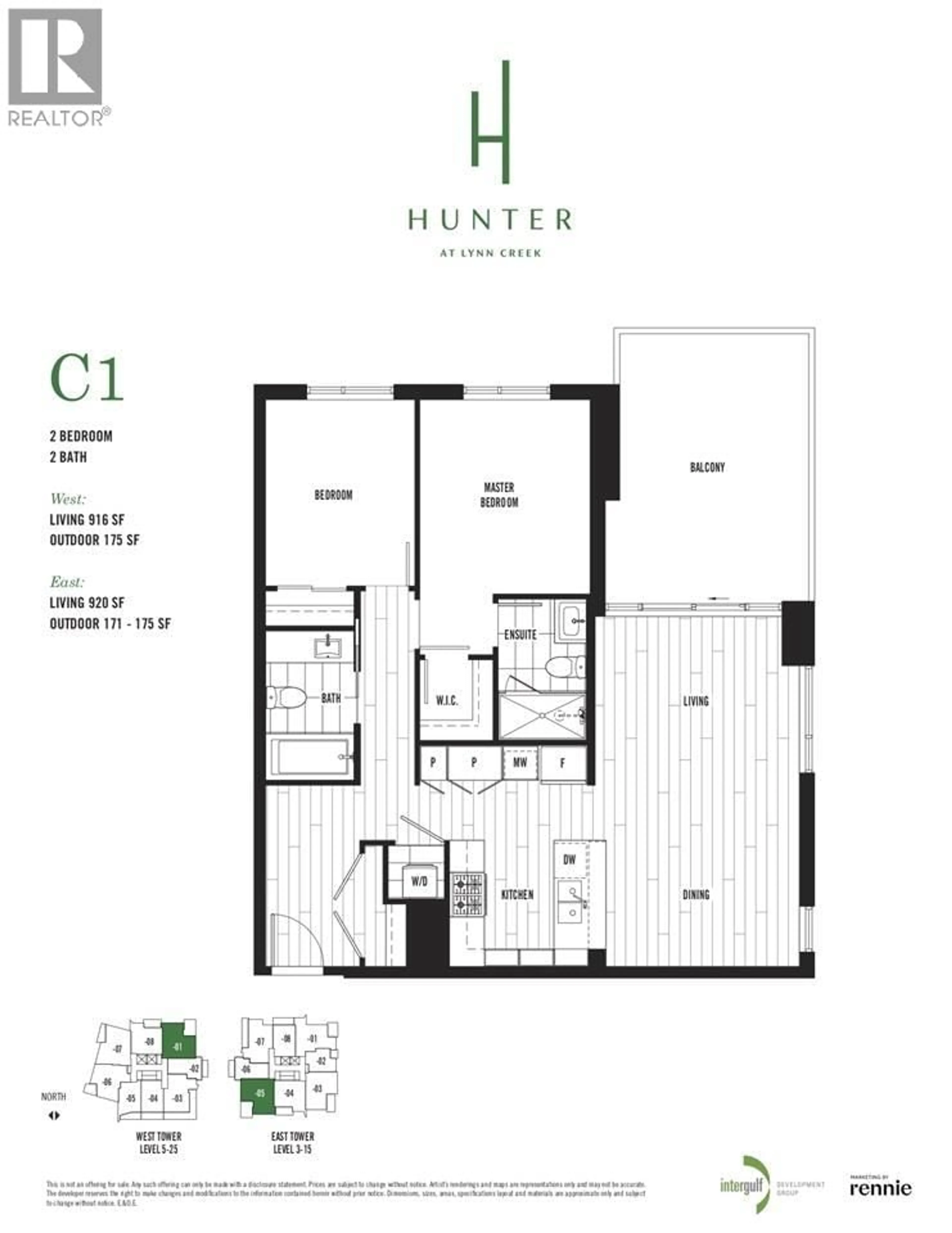Floor plan for 501 - 1401 HUNTER STREET, North Vancouver British Columbia V7J0E2