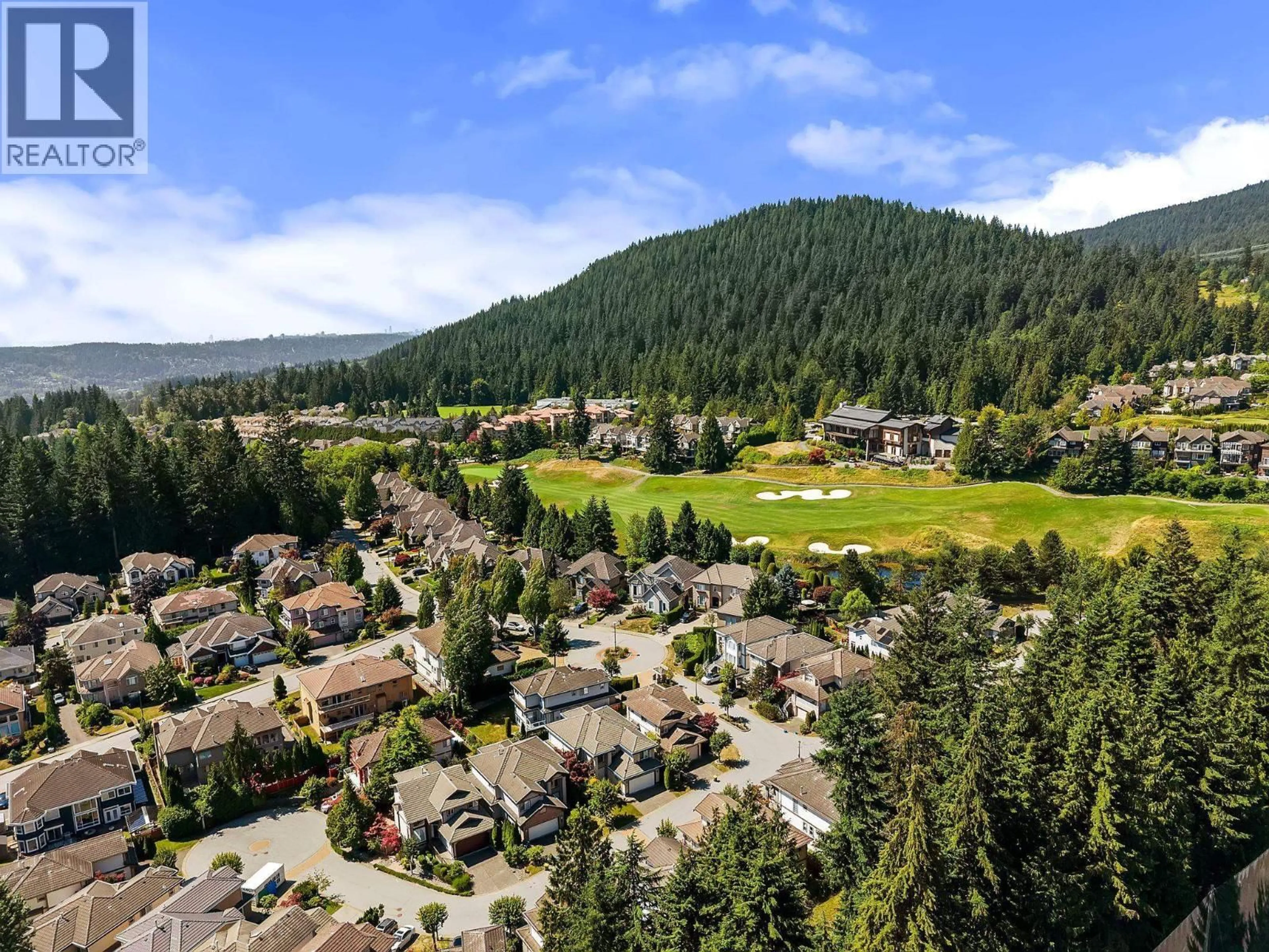 A pic from outside/outdoor area/front of a property/back of a property/a pic from drone, mountain view for 1760 HAMPTON DRIVE, Coquitlam British Columbia V3E3E1