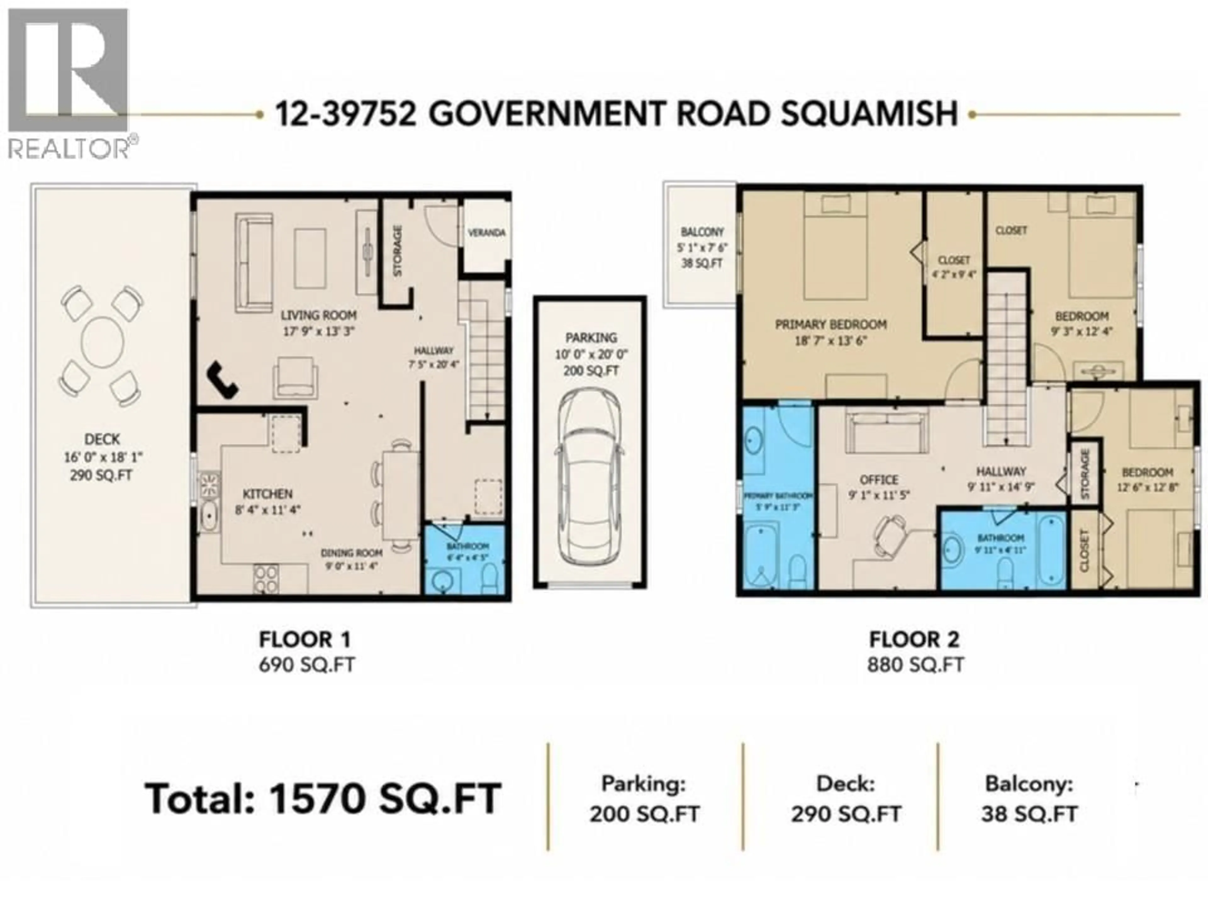 Floor plan for 12 - 39752 GOVERNMENT ROAD, Squamish British Columbia V8B0B2