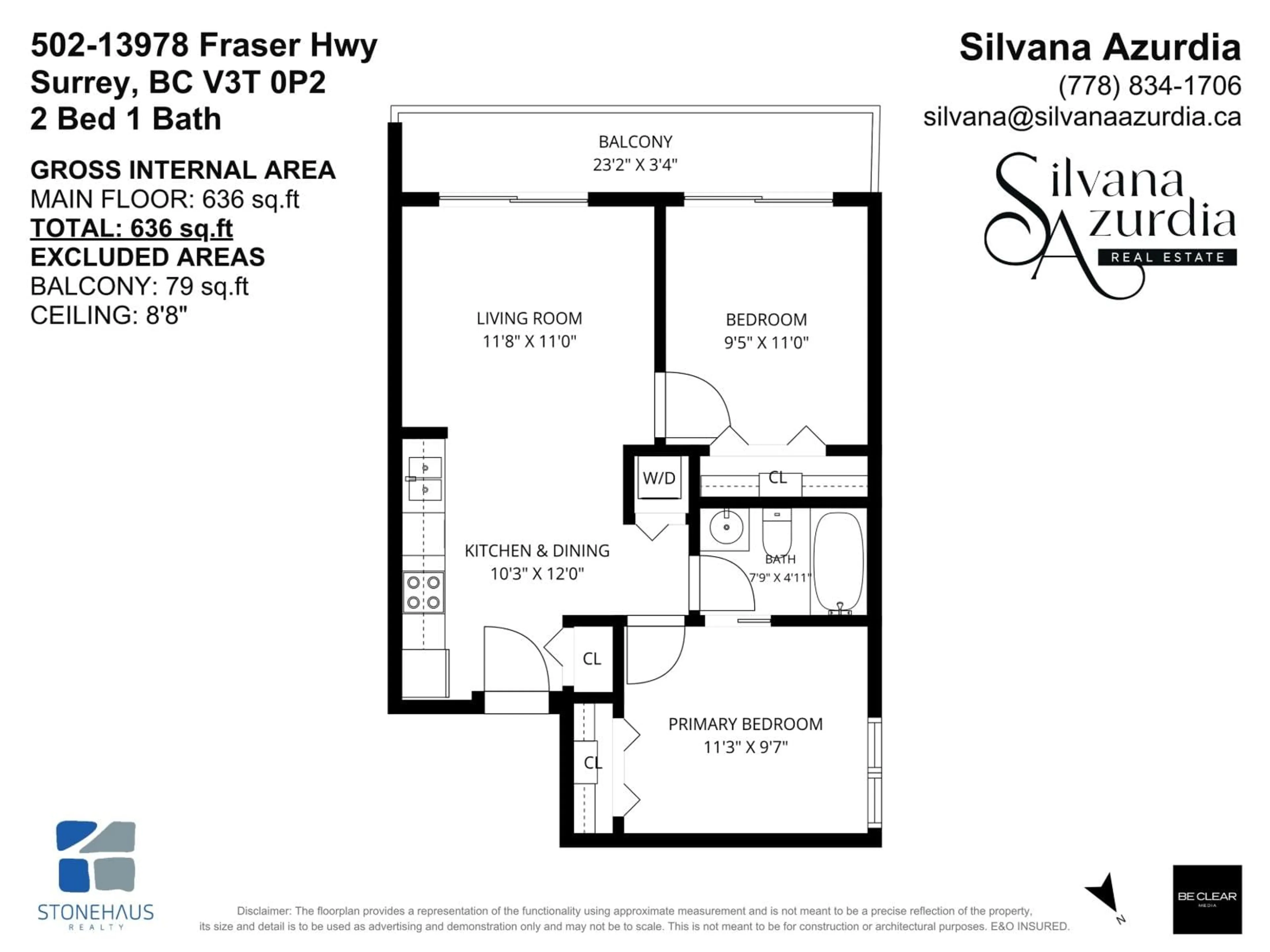 Floor plan for 502 - 13978 FRASER HIGHWAY, Surrey British Columbia V3T0P2