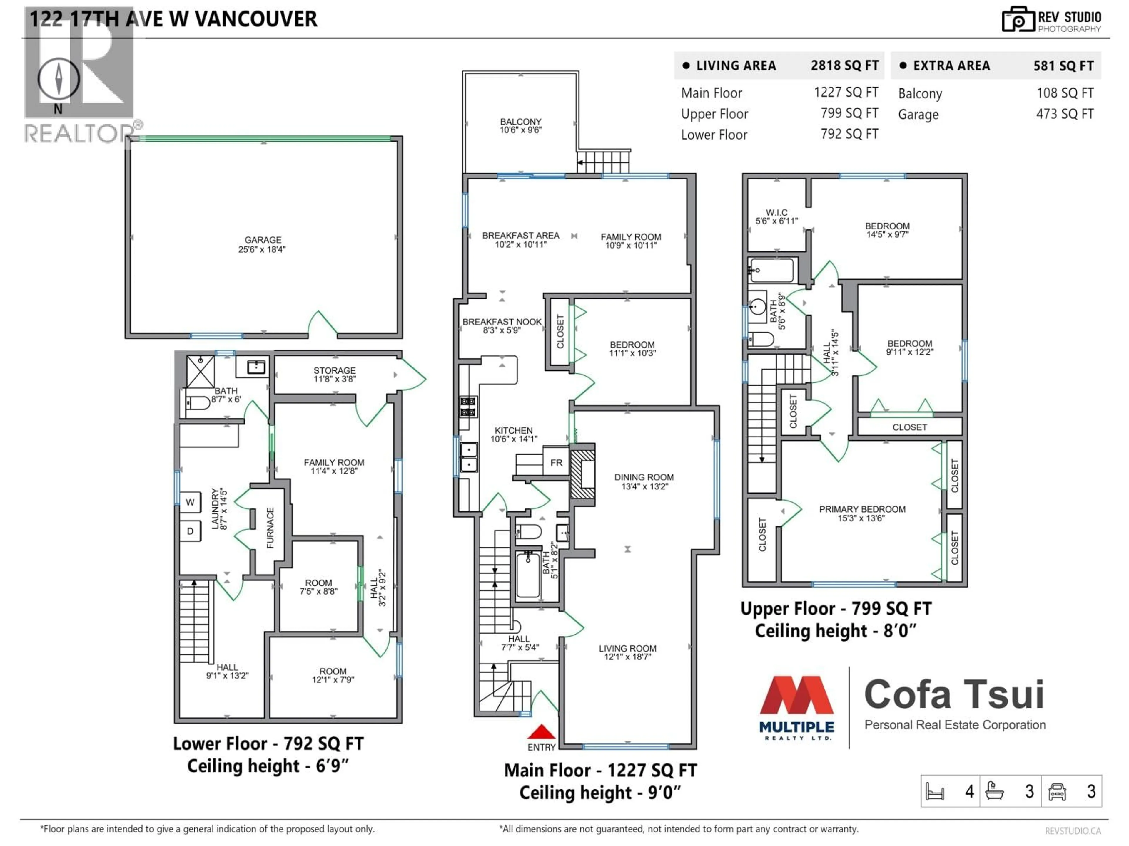 Floor plan for 122 17TH AVENUE, Vancouver British Columbia V5Y1Z6