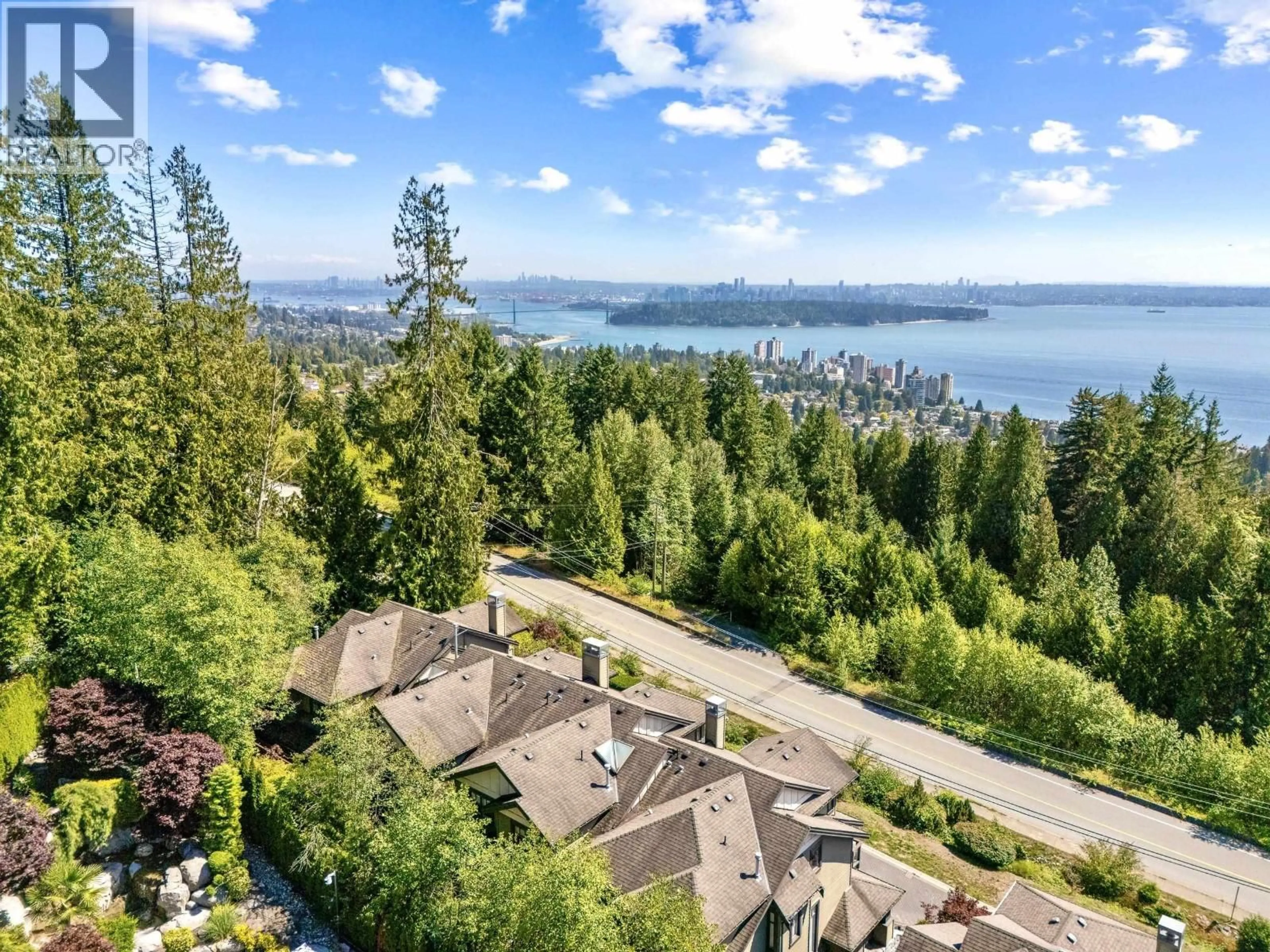 A pic from outside/outdoor area/front of a property/back of a property/a pic from drone, water/lake/river/ocean view for 13 - 2555 SKILIFT ROAD, West Vancouver British Columbia V7S3K1
