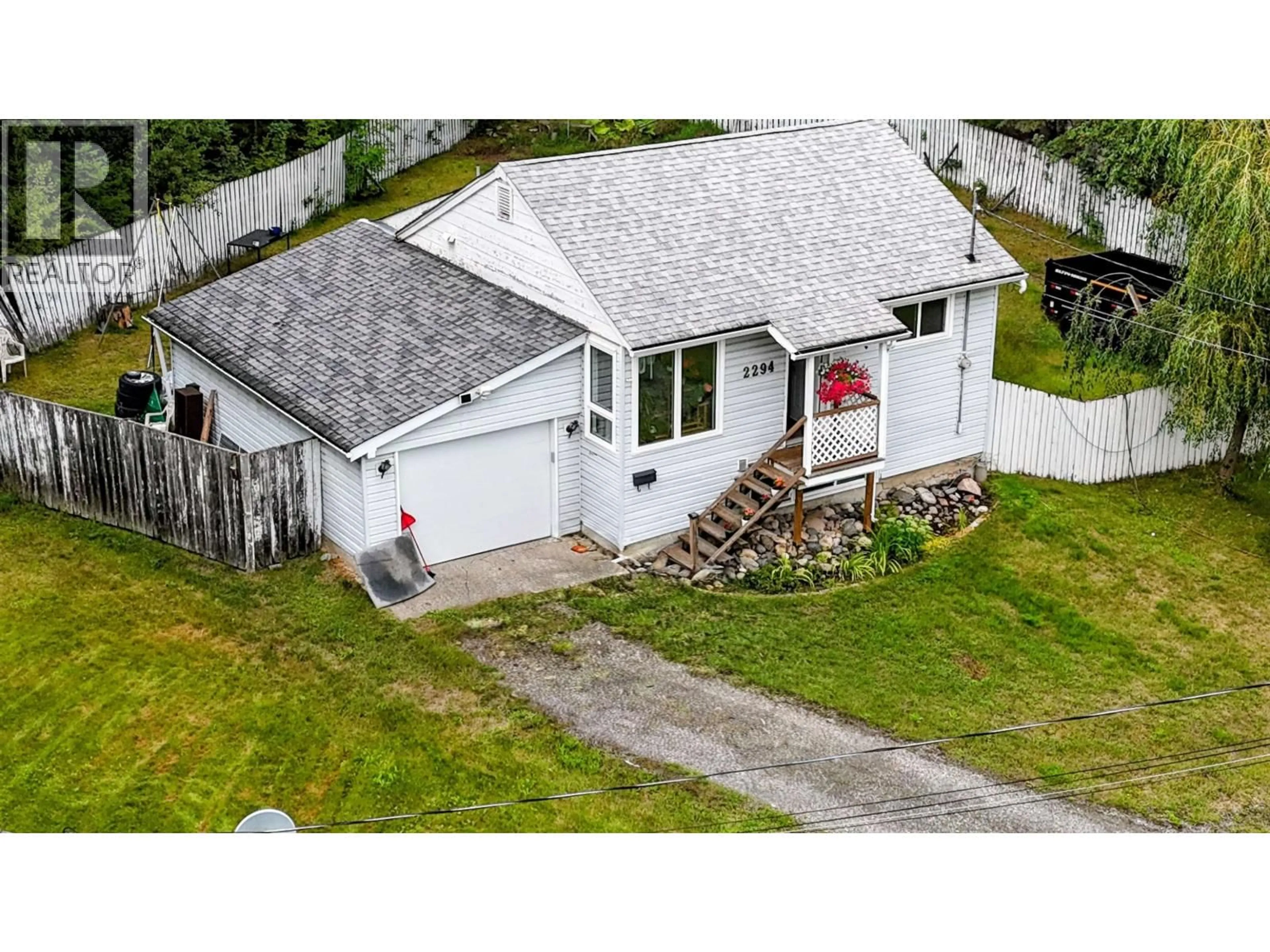 A pic from outside/outdoor area/front of a property/back of a property/a pic from drone, street for 2294 MARIO PLACE, Prince George British Columbia V2K3K1
