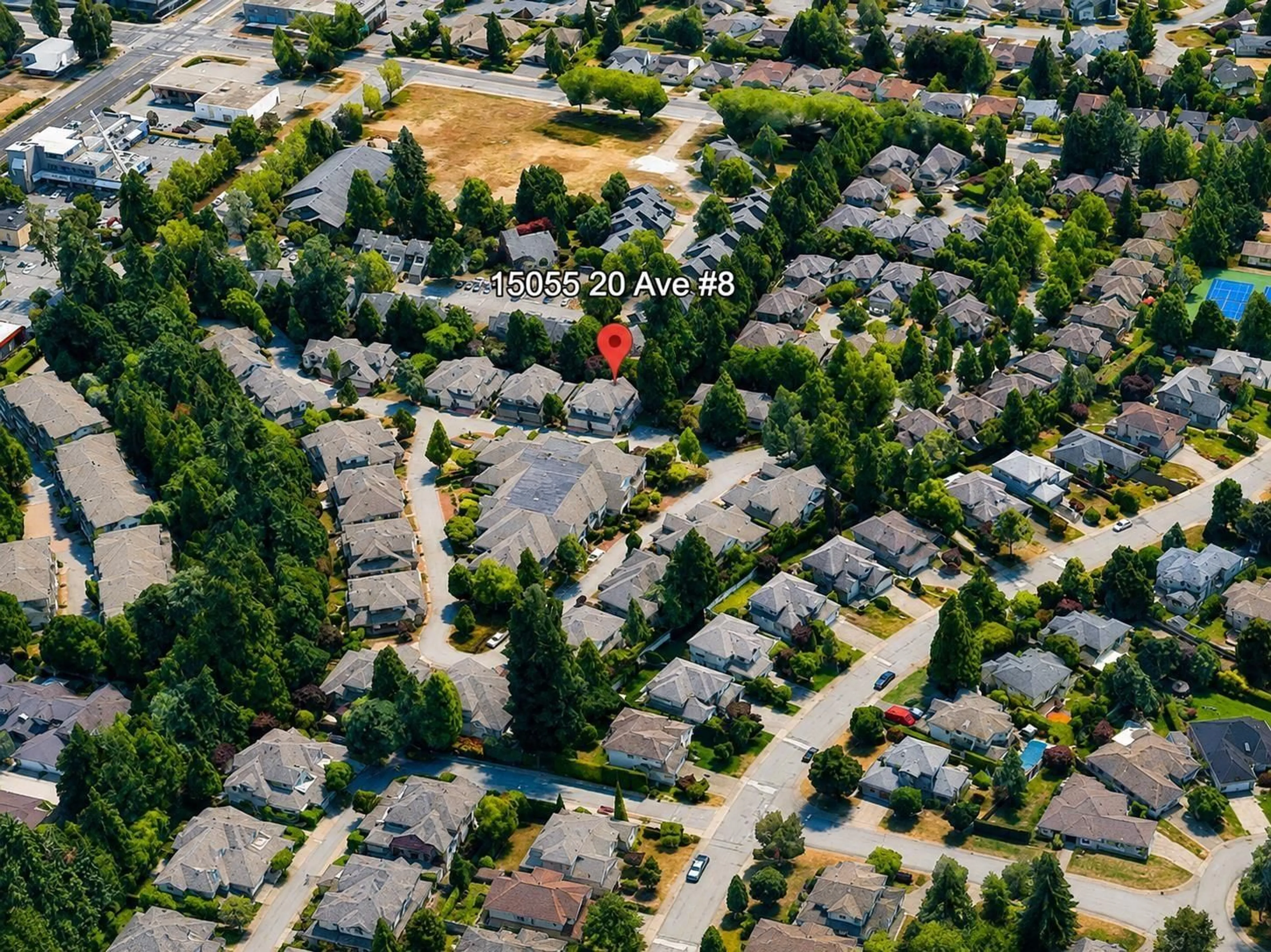 A pic from outside/outdoor area/front of a property/back of a property/a pic from drone, street for 8 - 15055 20 AVENUE, Surrey British Columbia V4A9Y2