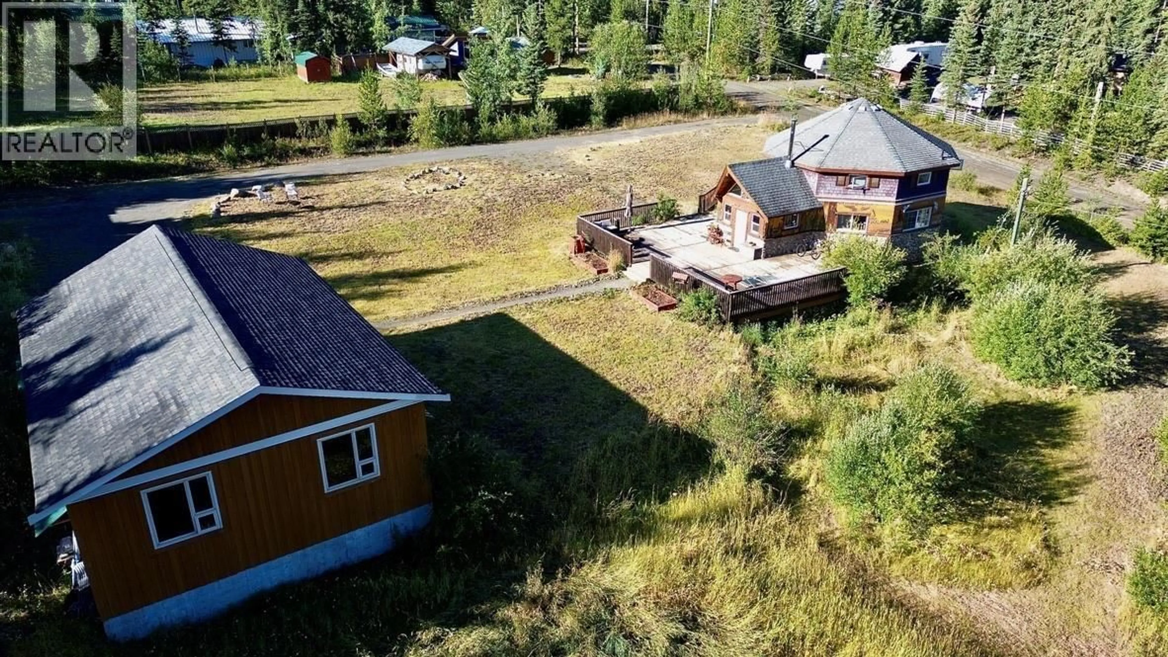 A pic from outside/outdoor area/front of a property/back of a property/a pic from drone, unknown for 7574 WOMACK ROAD, Deka Lake / Sulphurous / Hathaway Lakes British Columbia V0K1X3