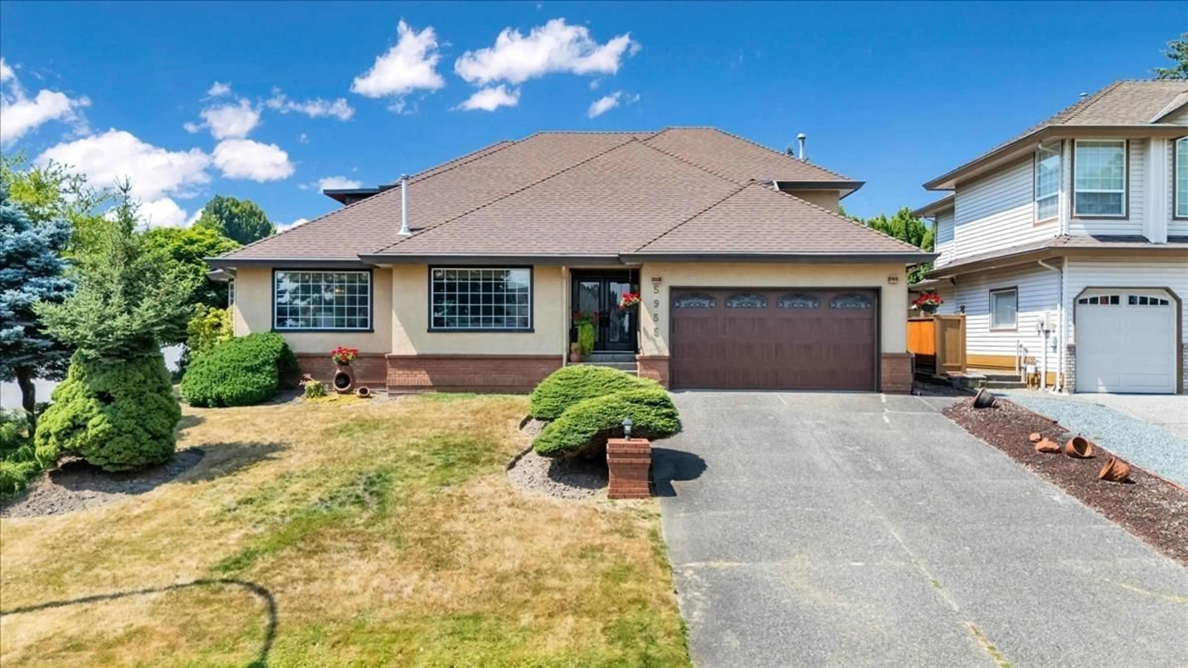 Home with brick exterior material, street for 5955 189A STREET, Surrey British Columbia V3S7W5