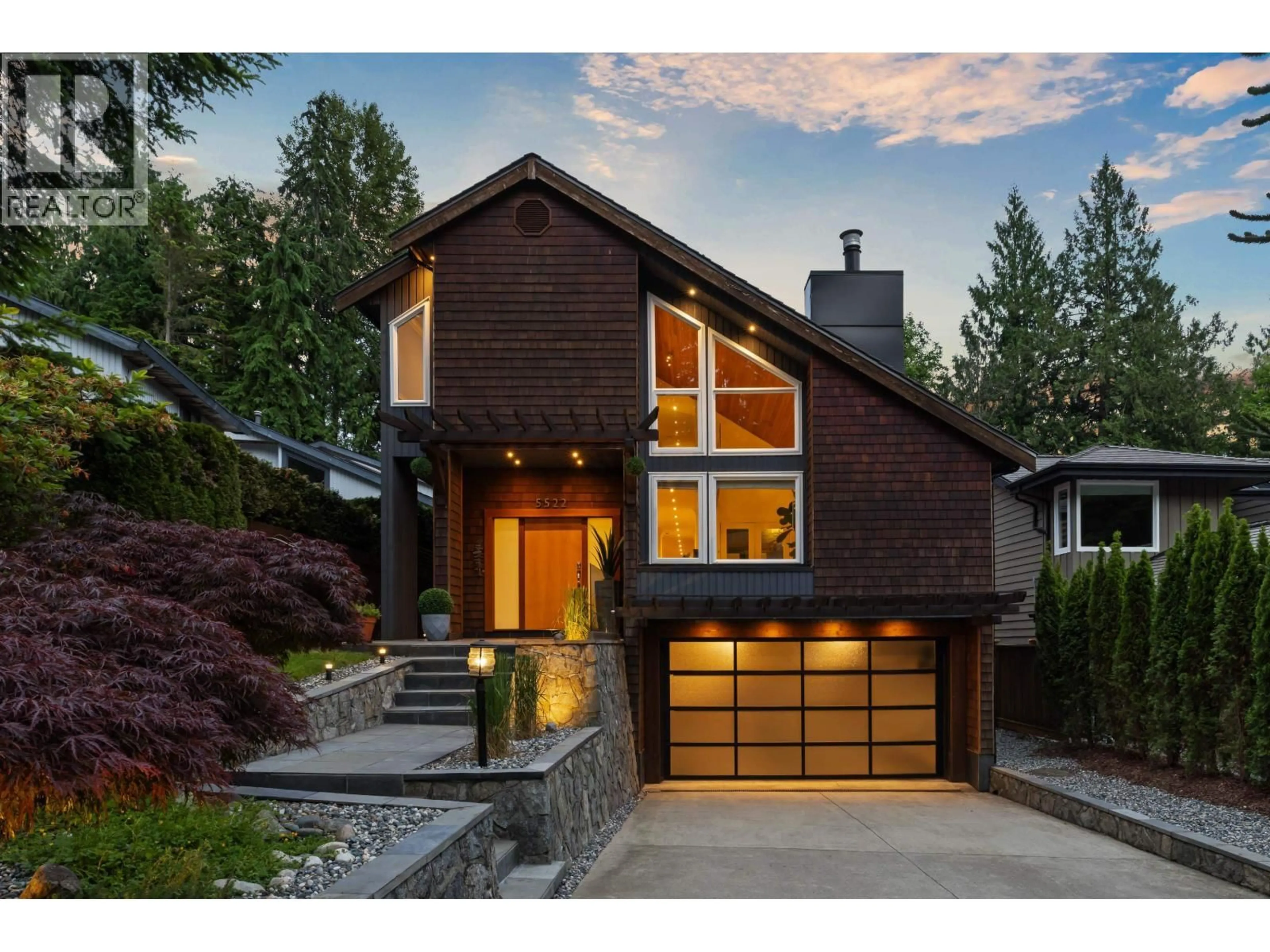 Home with brick exterior material, street for 5522 DEERHORN LANE, North Vancouver British Columbia V7R4S6