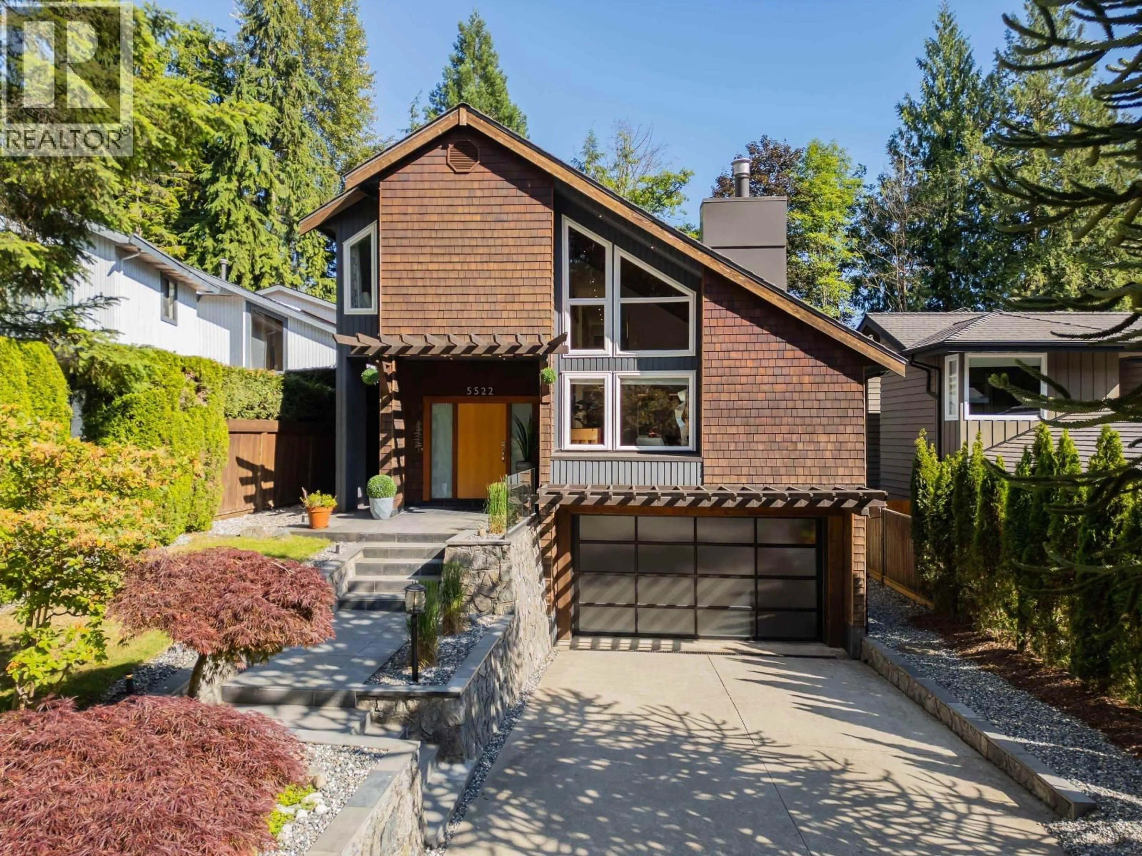Home with brick exterior material, street for 5522 DEERHORN LANE, North Vancouver British Columbia V7R4S6