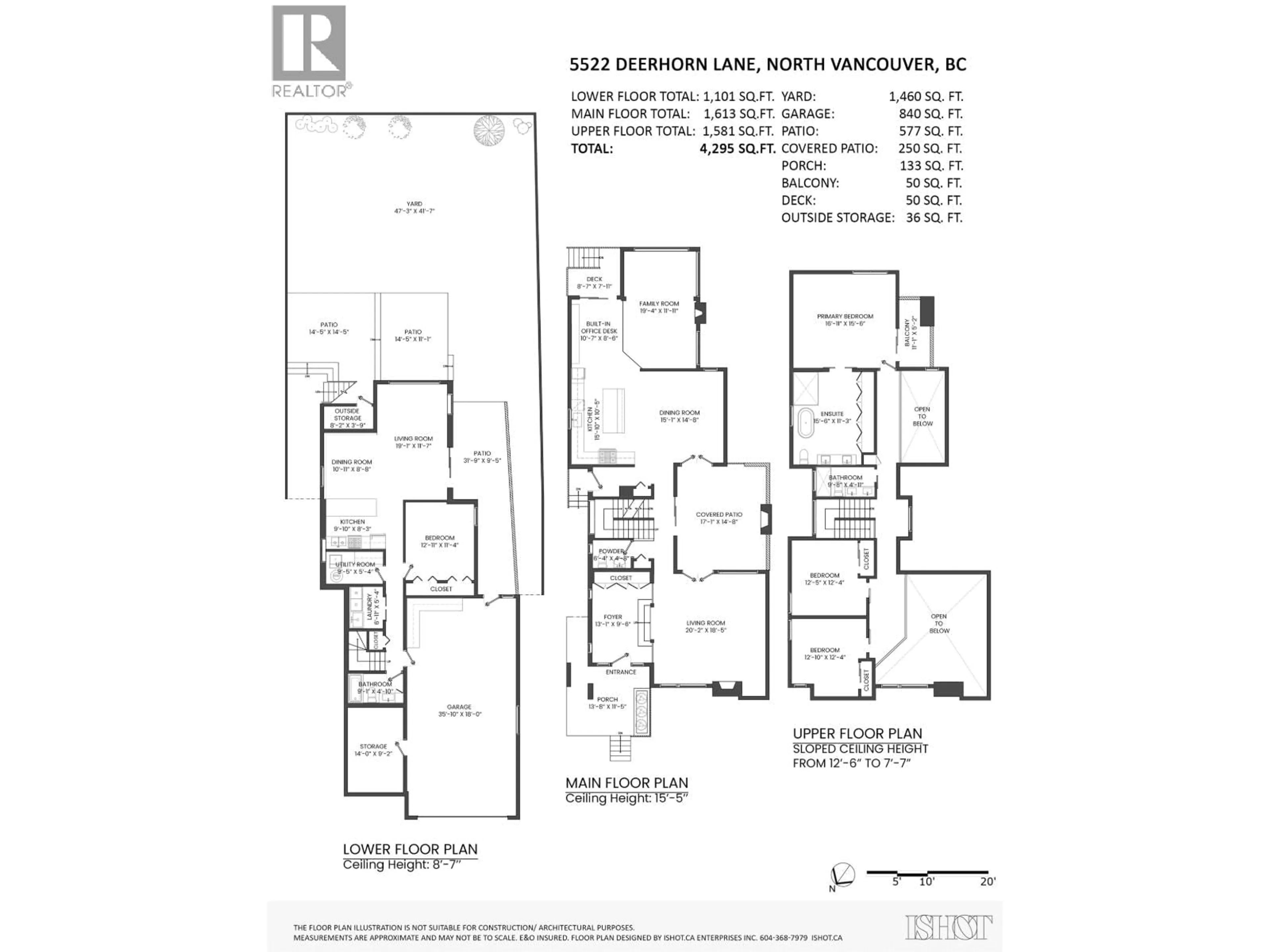 Floor plan for 5522 DEERHORN LANE, North Vancouver British Columbia V7R4S6