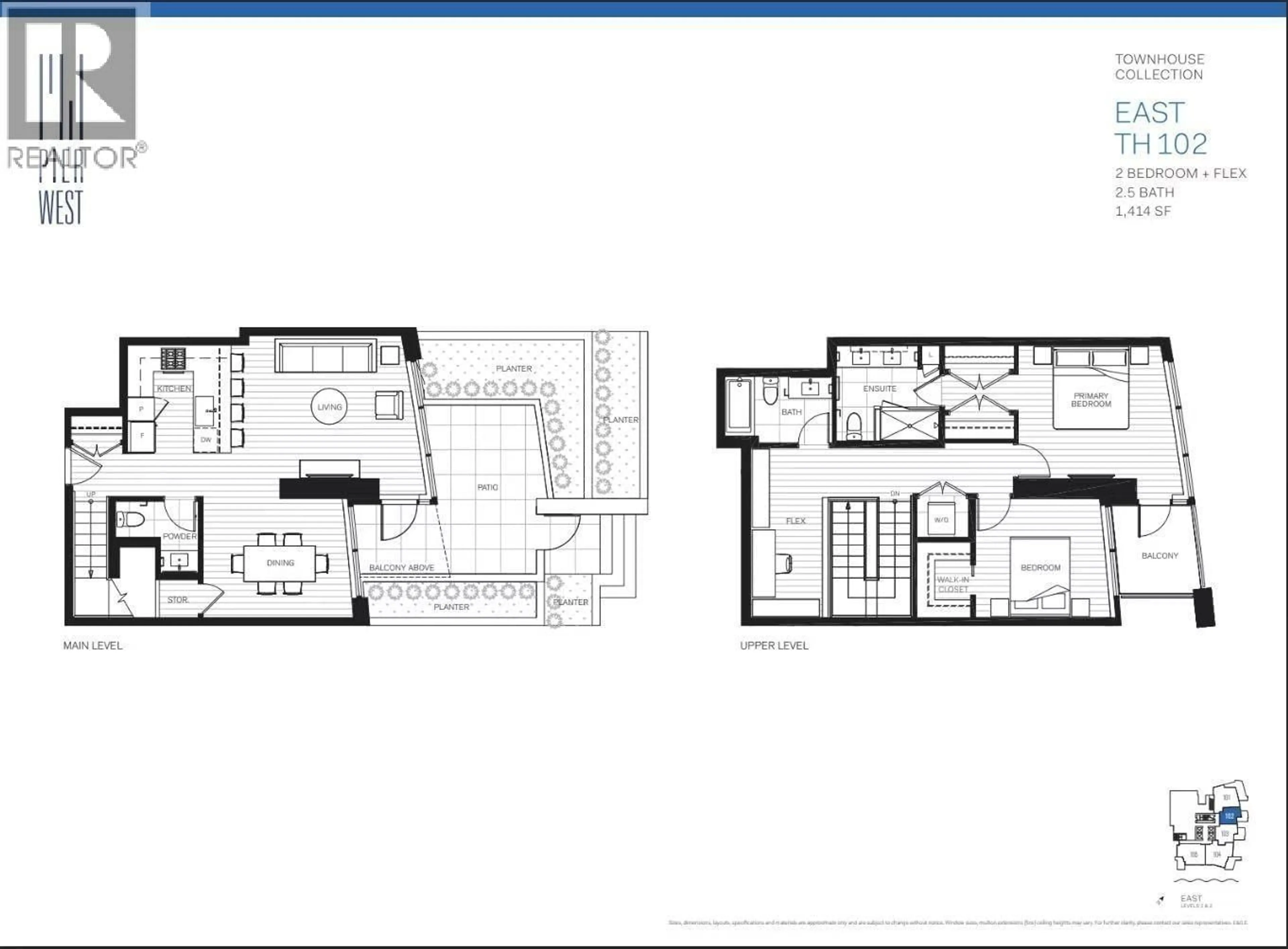 Floor plan for 102 - 660 QUAYSIDE DRIVE, New Westminster British Columbia V3M0P1