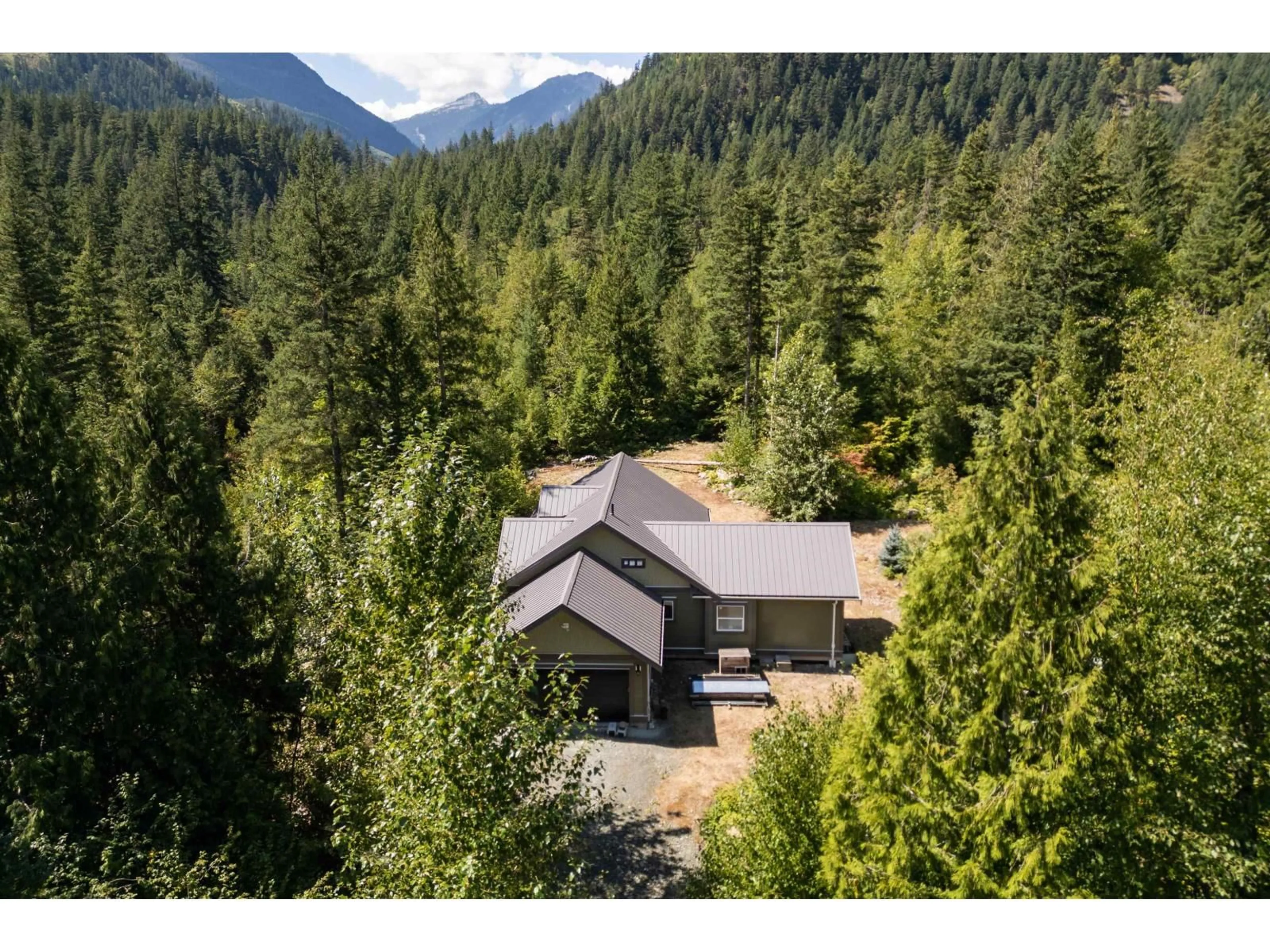A pic from outside/outdoor area/front of a property/back of a property/a pic from drone, forest/trees view for 65356 WOTTEN ROAD, Hope British Columbia V0X1L3
