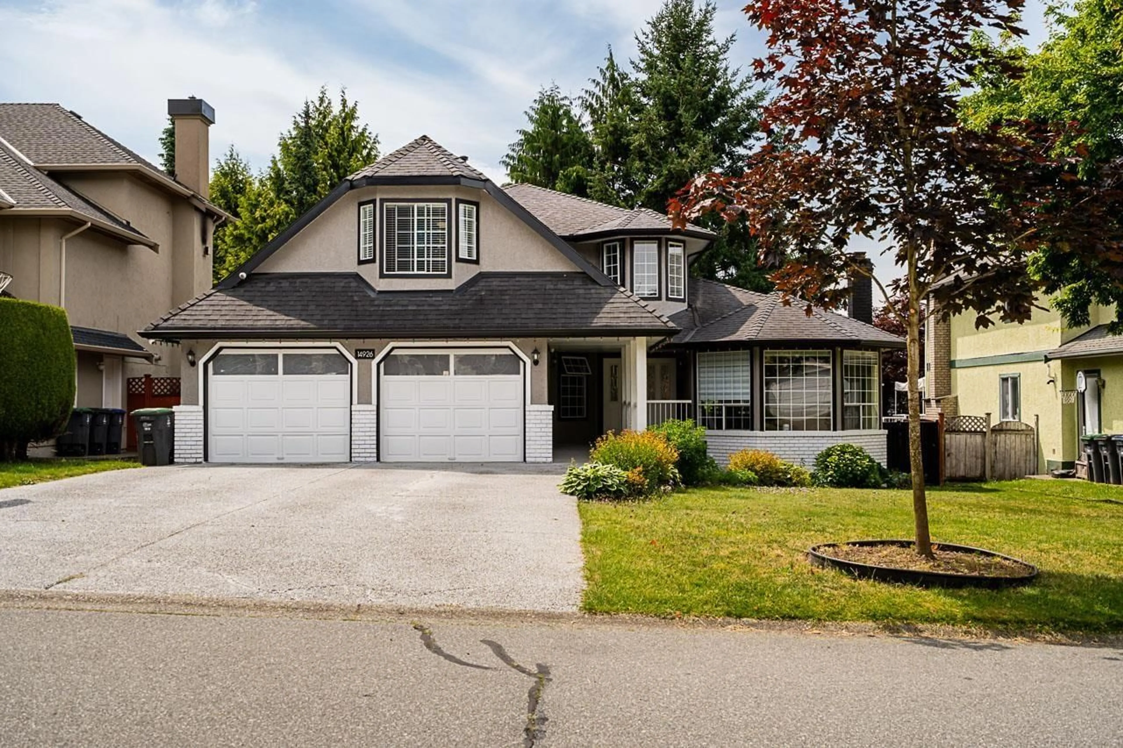 Home with vinyl exterior material, street for 14926 83A AVENUE, Surrey British Columbia V3S7S3