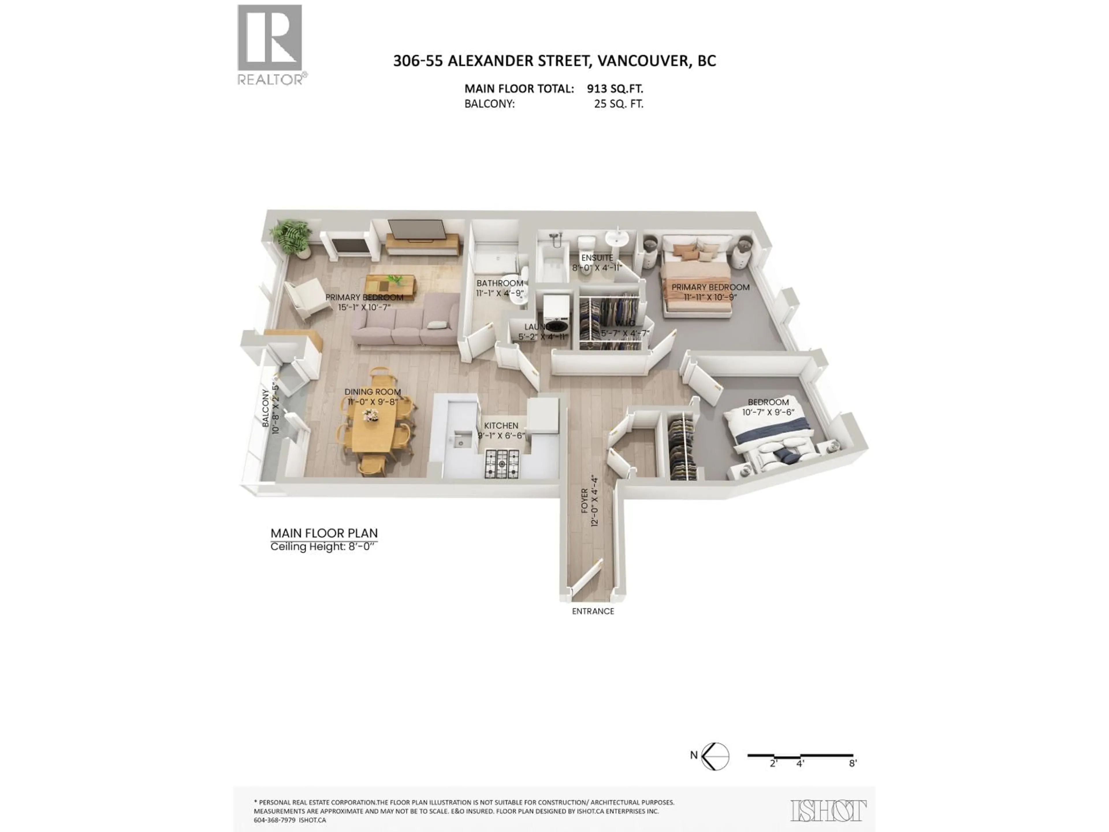 Floor plan for 306 - 55 ALEXANDER STREET, Vancouver British Columbia V6A1B2