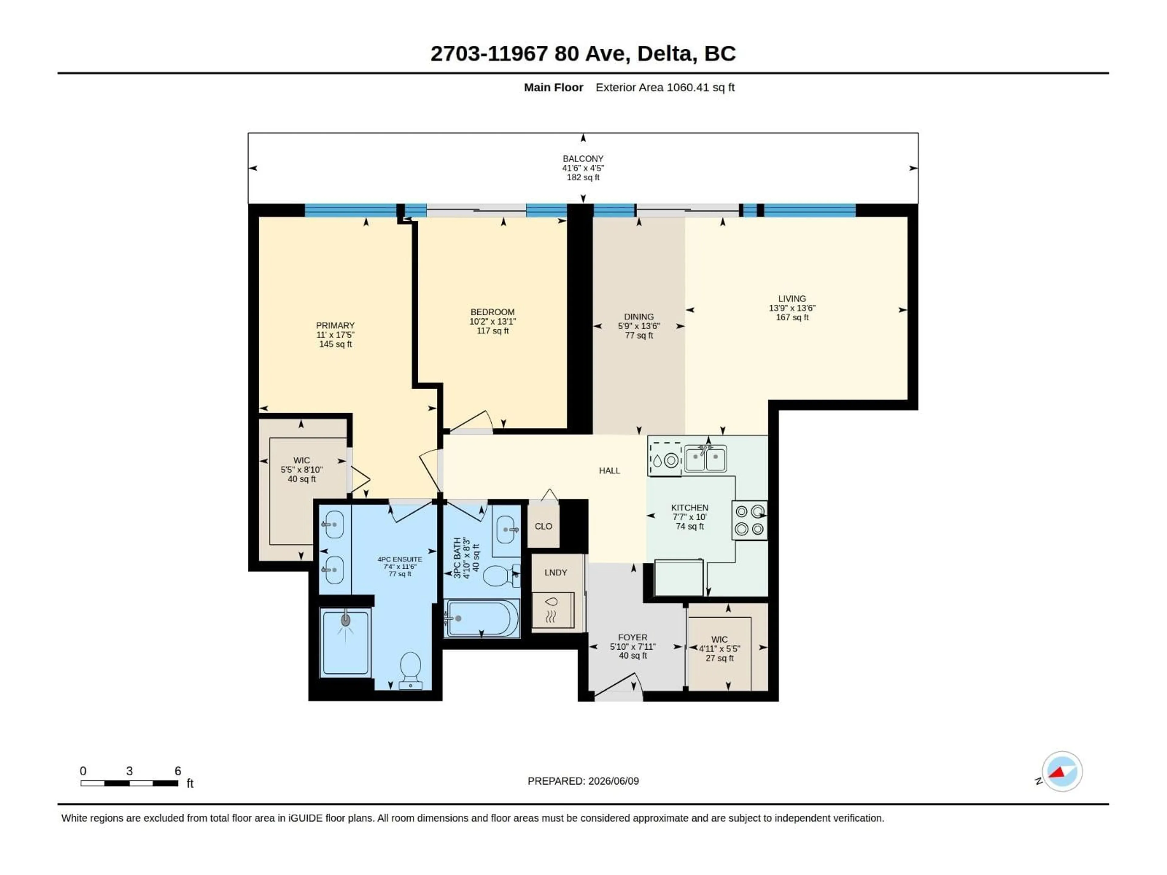 Floor plan for 2703 - 11967 80 AVENUE, Delta British Columbia V4C0E2