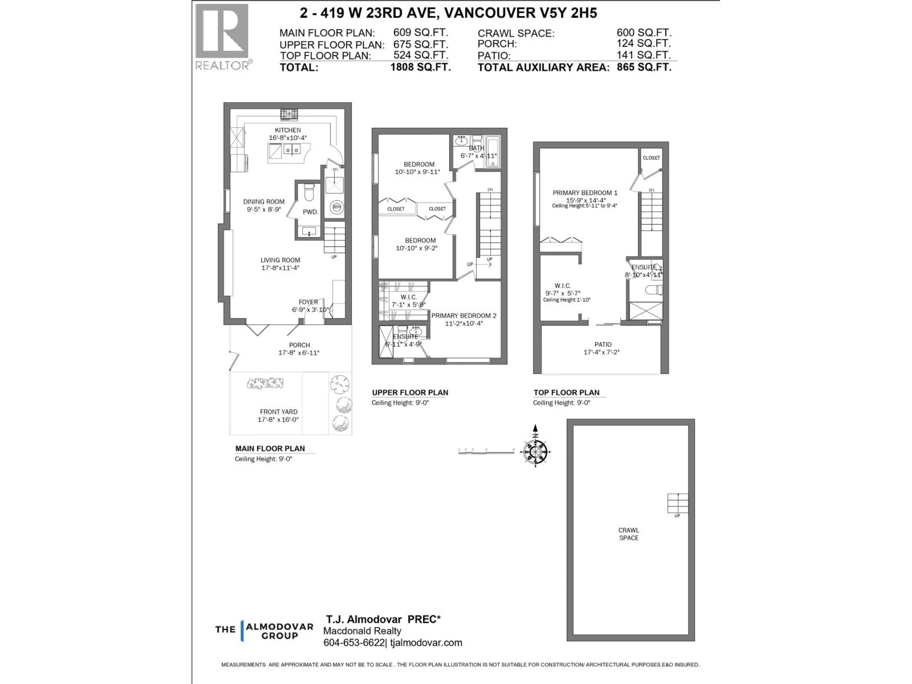Floor plan for 2 - 419 23RD AVENUE, Vancouver British Columbia V5Y2H5