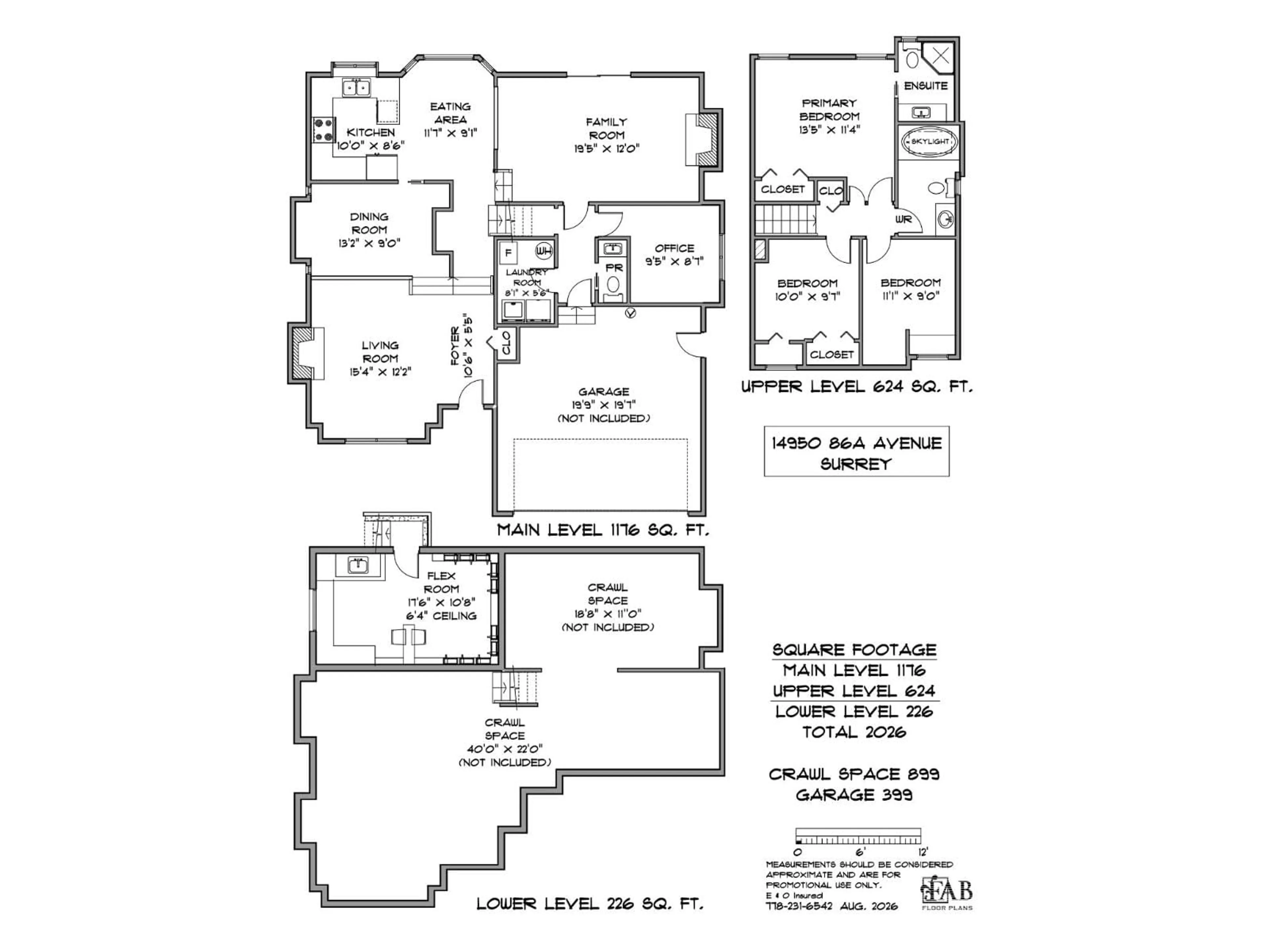 Floor plan for 14950 86A AVENUE, Surrey British Columbia V3S7E8