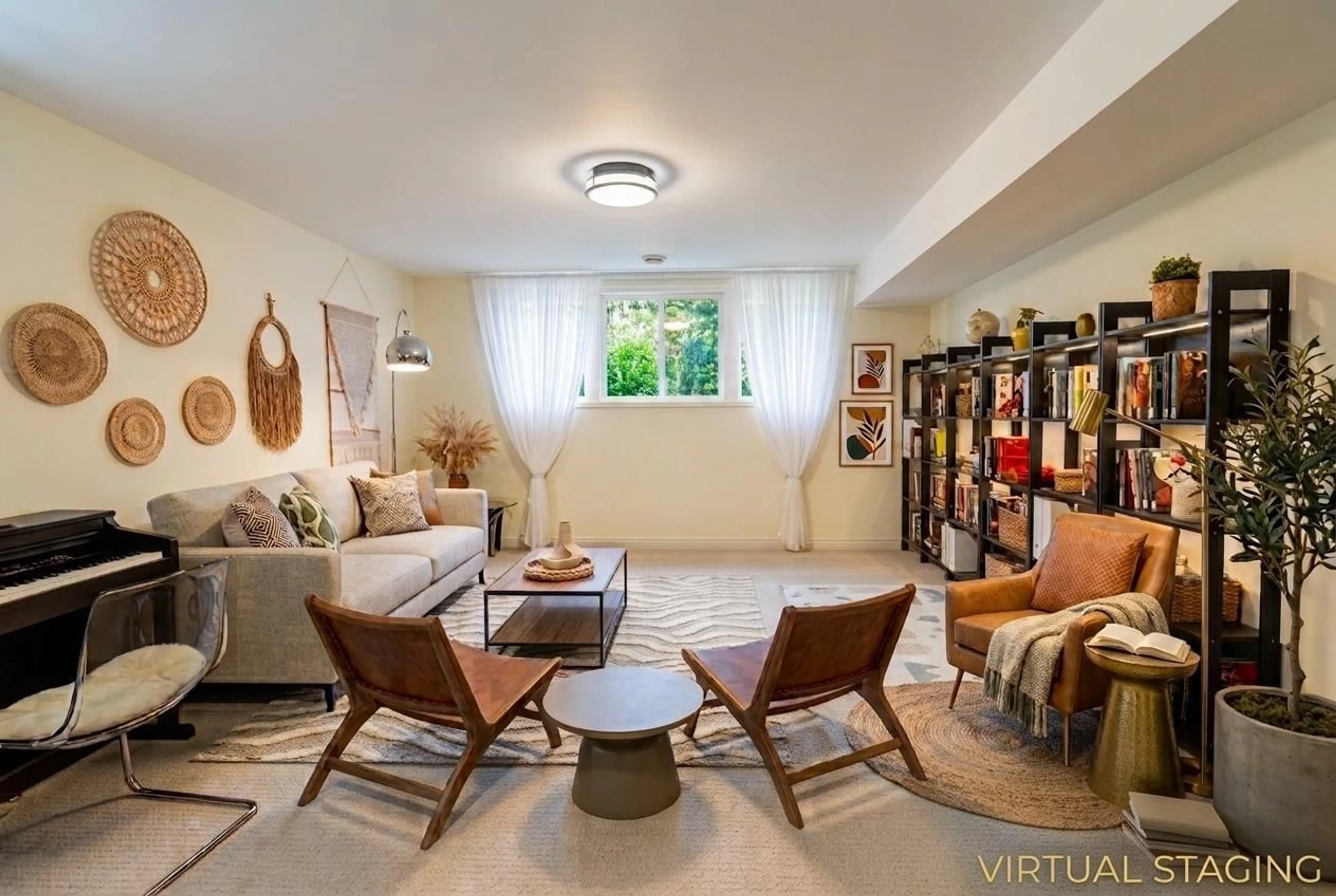 Living room with furniture, ceramic/tile floor for 7227 199A STREET, Langley British Columbia V2Y3J2