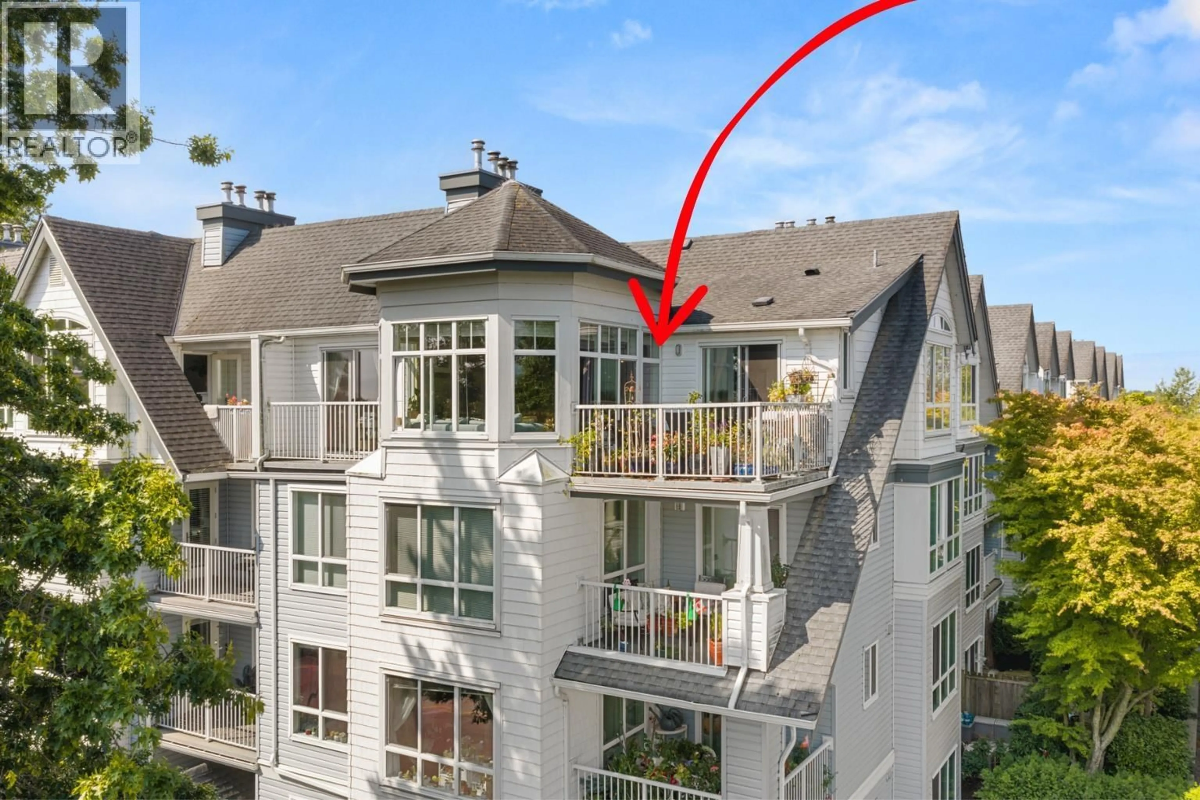A pic from outside/outdoor area/front of a property/back of a property/a pic from drone, city buildings view from balcony for 401 - 12639 NO. 2 ROAD, Richmond British Columbia V7E6N6