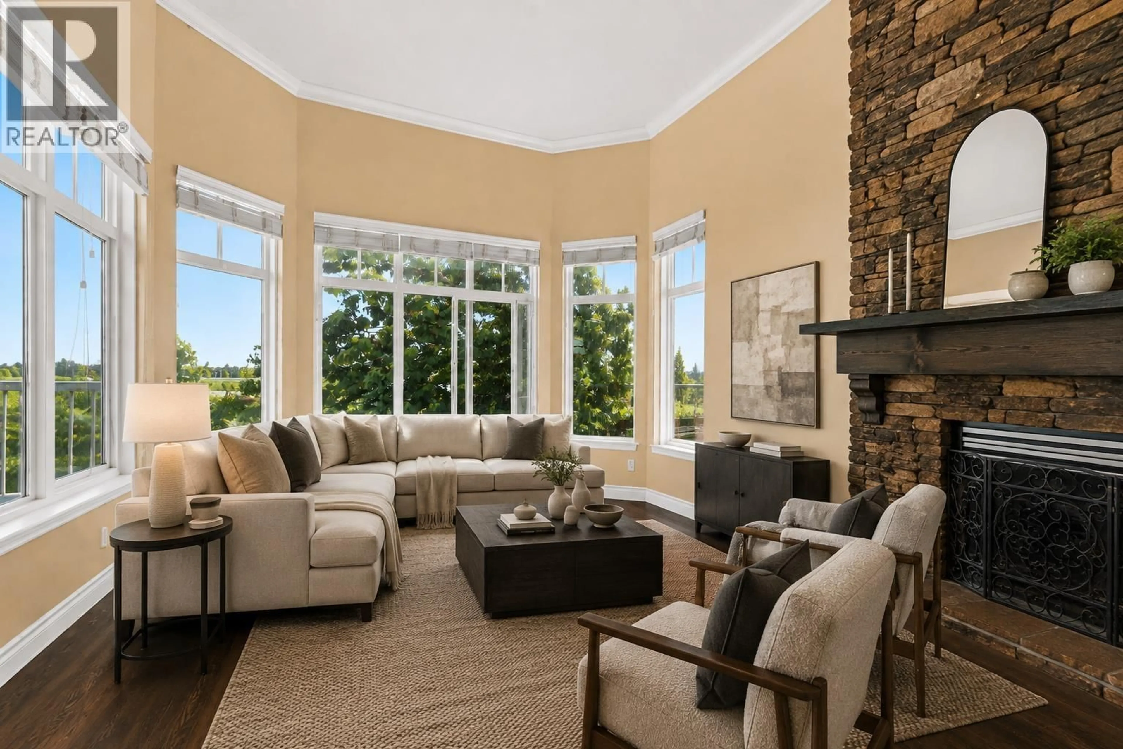 Living room with furniture, unknown for 401 - 12639 NO. 2 ROAD, Richmond British Columbia V7E6N6