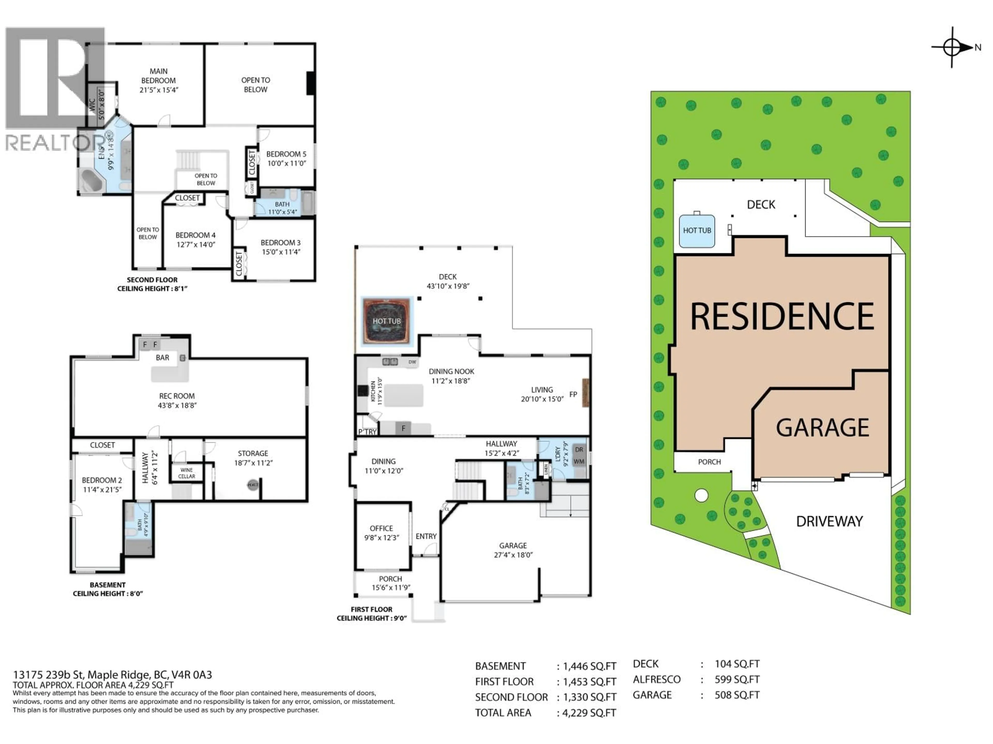 Floor plan for 13175 239B STREET, Maple Ridge British Columbia V4R0A3