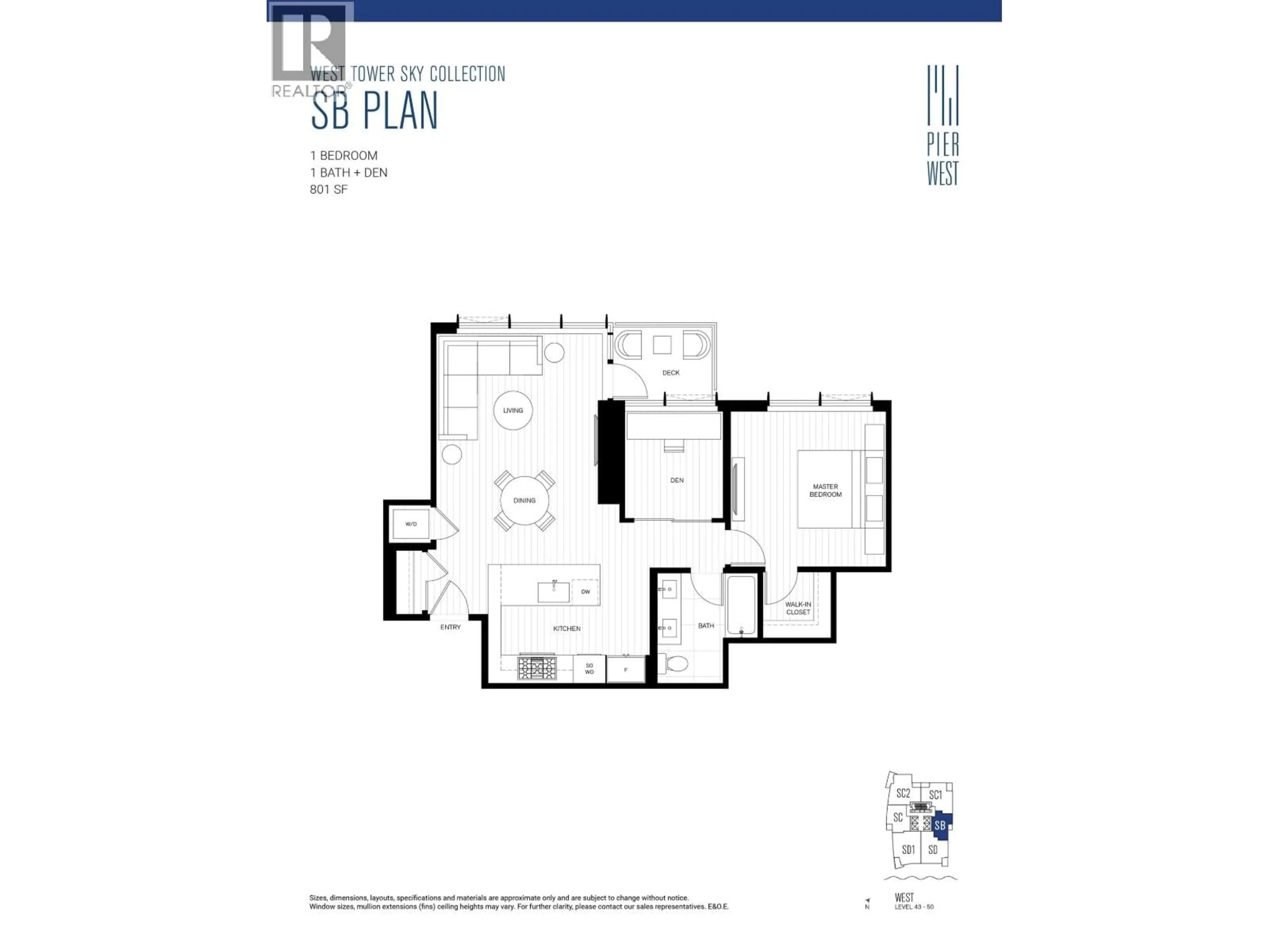 Floor plan for 5004 - 680 QUAYSIDE DRIVE, New Westminster British Columbia V3M0P2