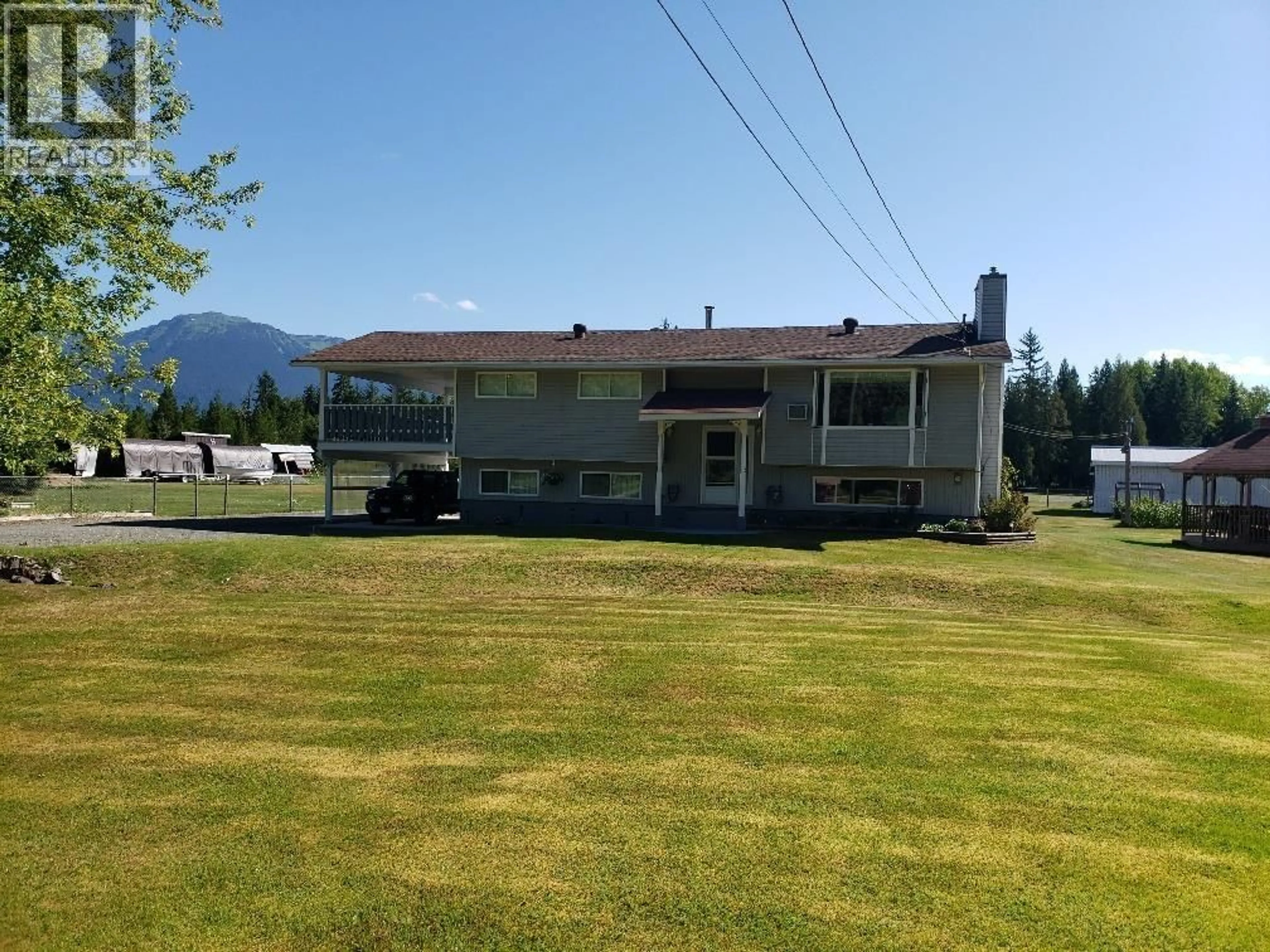 A pic from outside/outdoor area/front of a property/back of a property/a pic from drone, mountain view for 518 KALUM LAKE ROAD, Terrace British Columbia V8G0C1