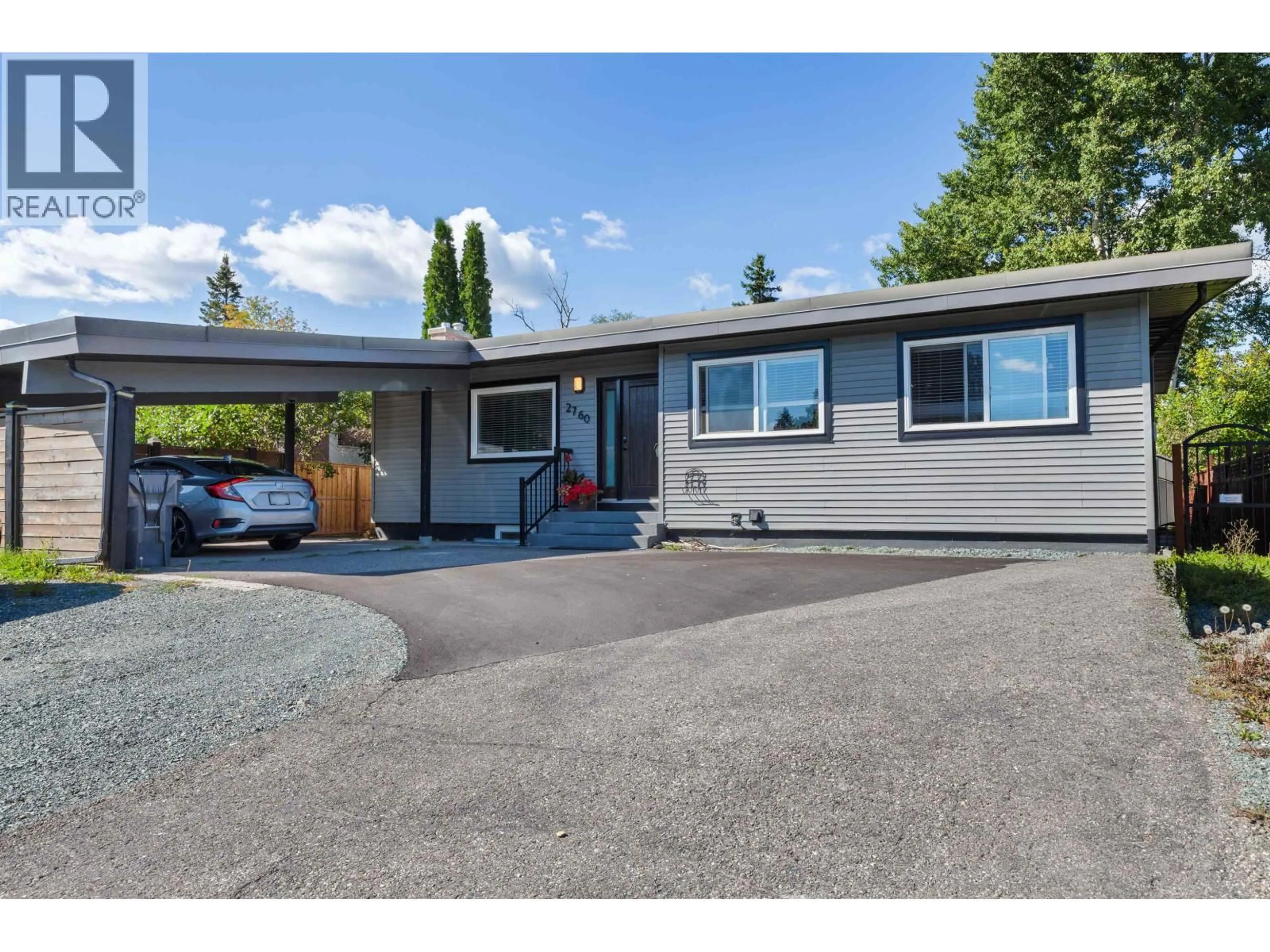 Home with vinyl exterior material, street for 2760 HAMMOND AVENUE, Prince George British Columbia V2M1A5