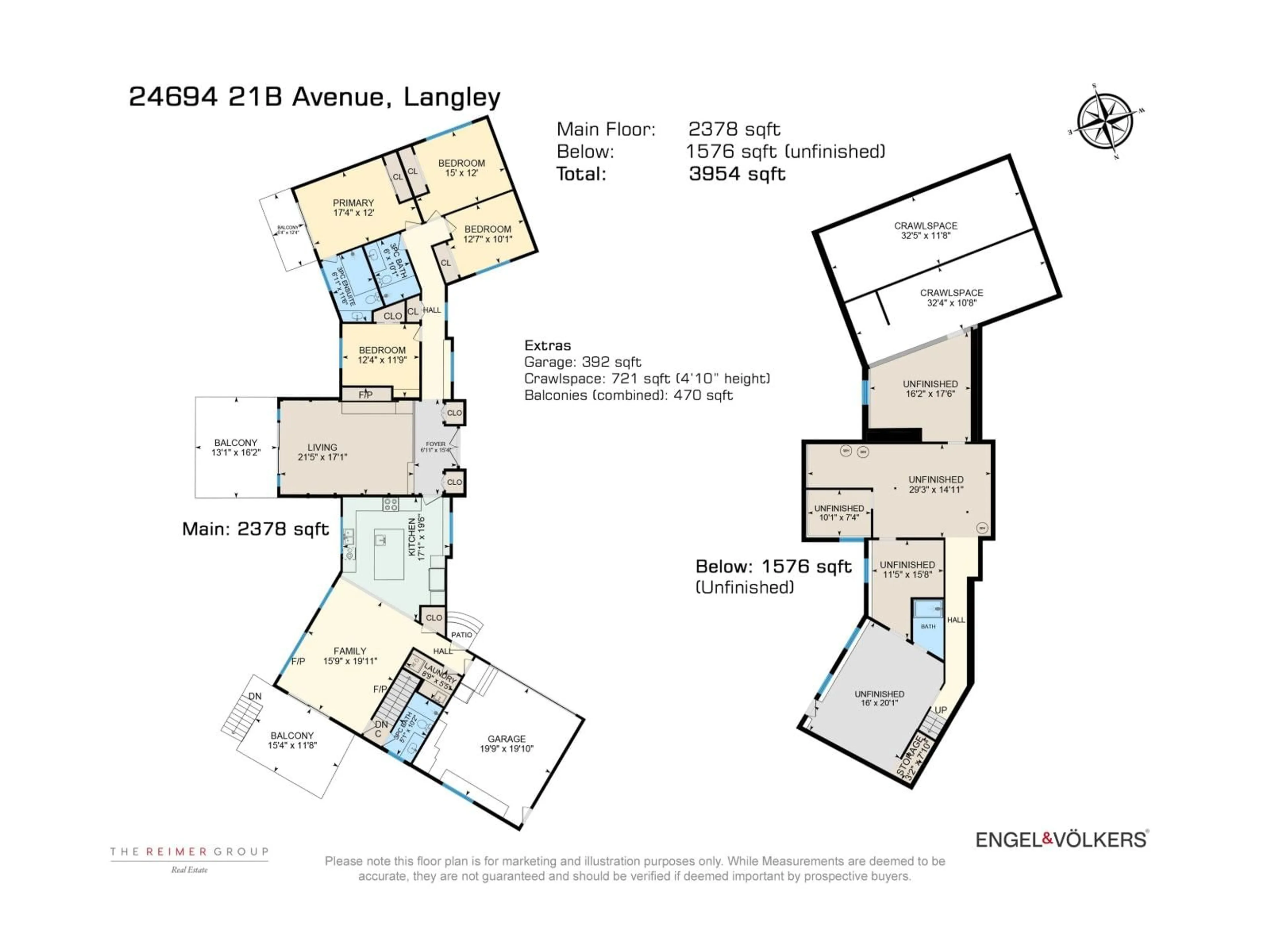 Floor plan for 24694 21B AVENUE, Langley British Columbia V2Z1J3