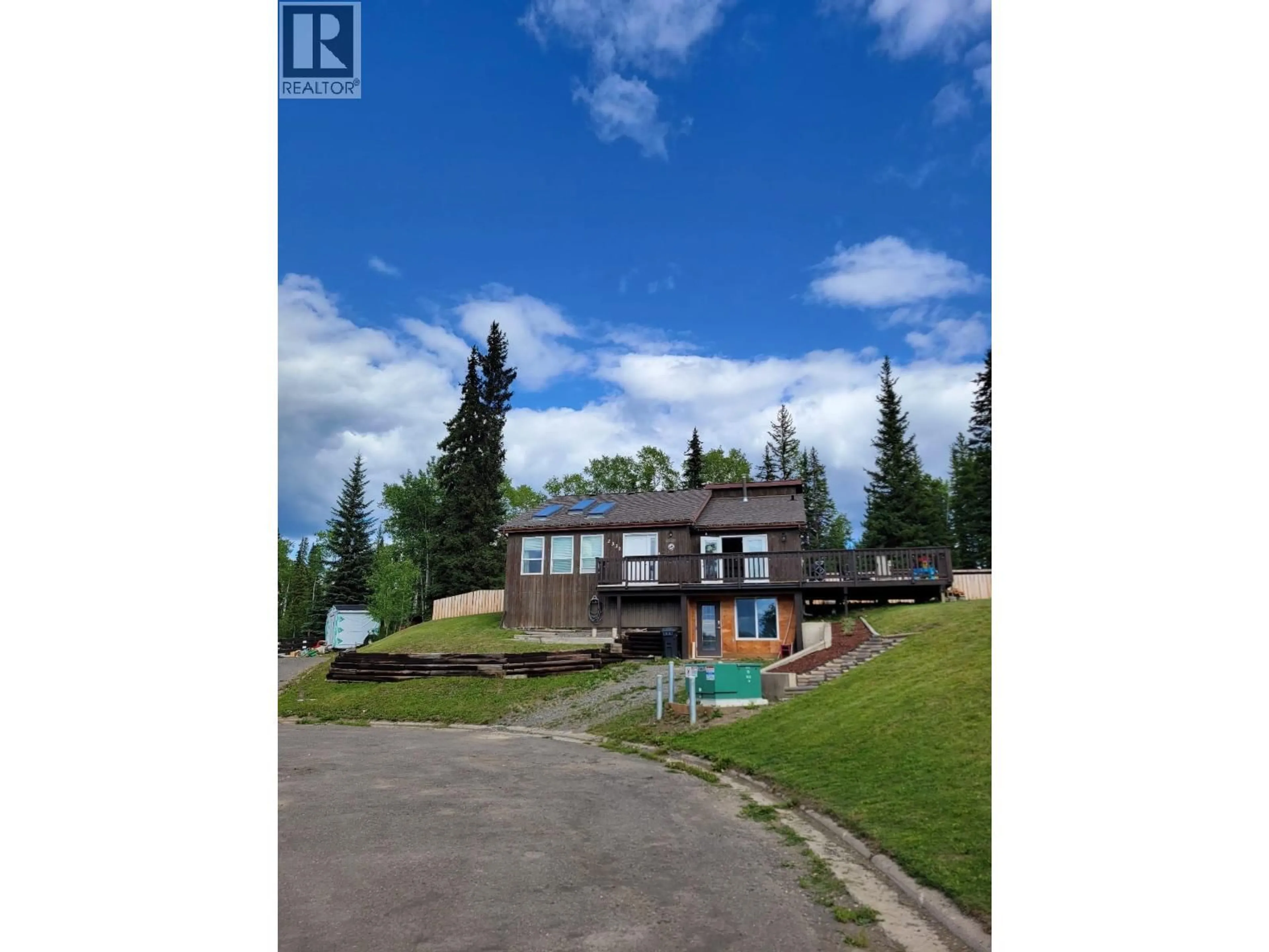 A pic from outside/outdoor area/front of a property/back of a property/a pic from drone, unknown for 2330 OMINECA PLACE, Houston British Columbia V0J1Z2