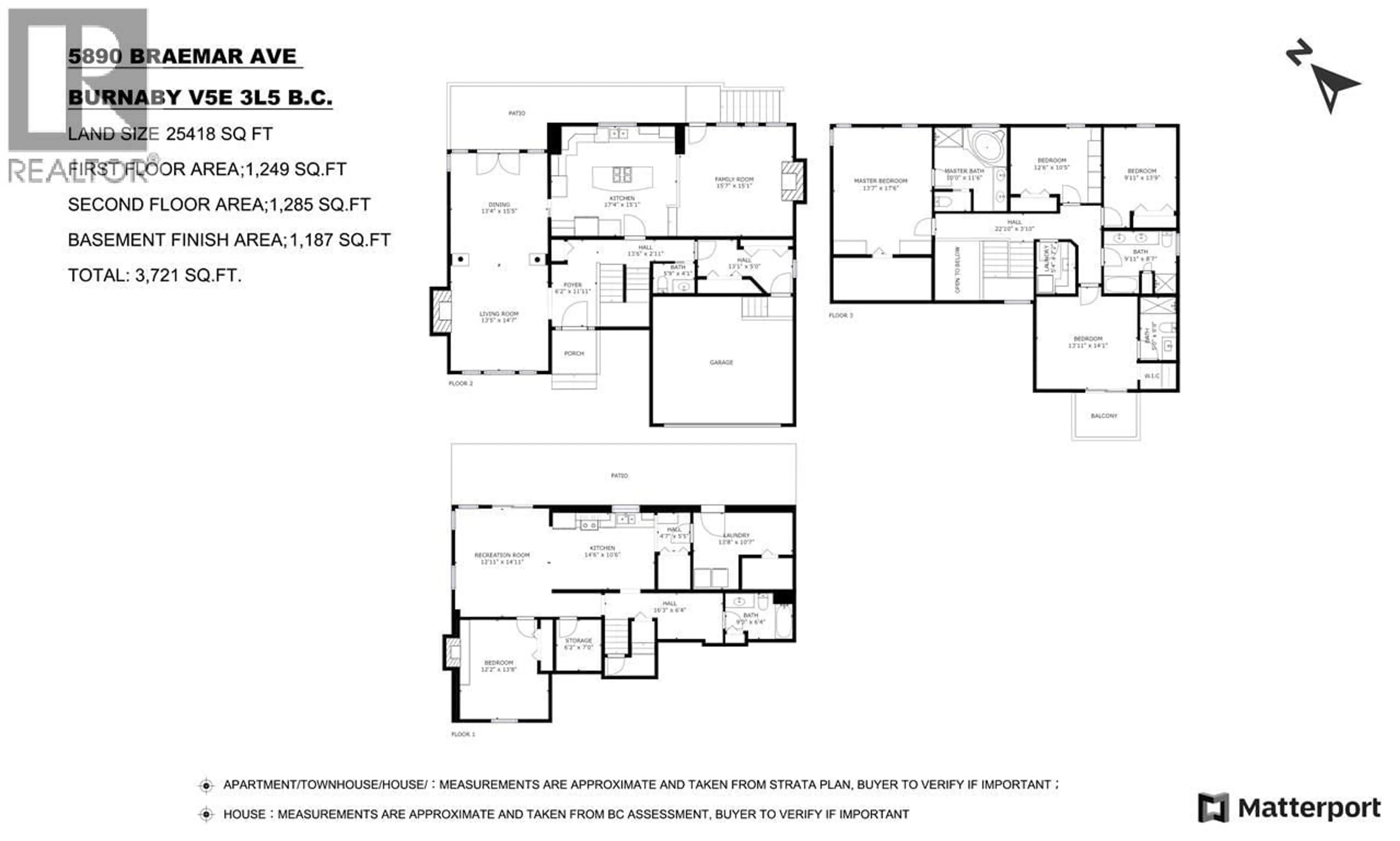Floor plan for 5890 BRAEMAR AVENUE, Burnaby British Columbia V5E3L5
