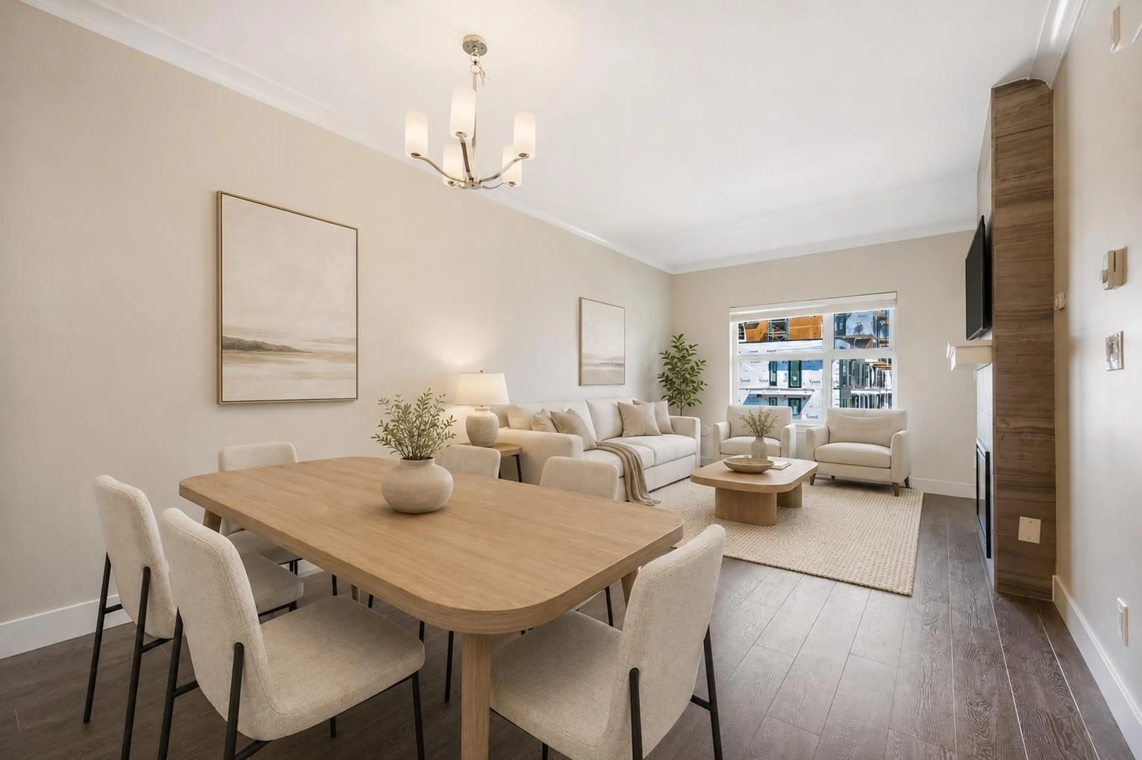 Dining room, wood/laminate floor for 306 - 5020 221A AVENUE, Langley British Columbia V2Y0V5