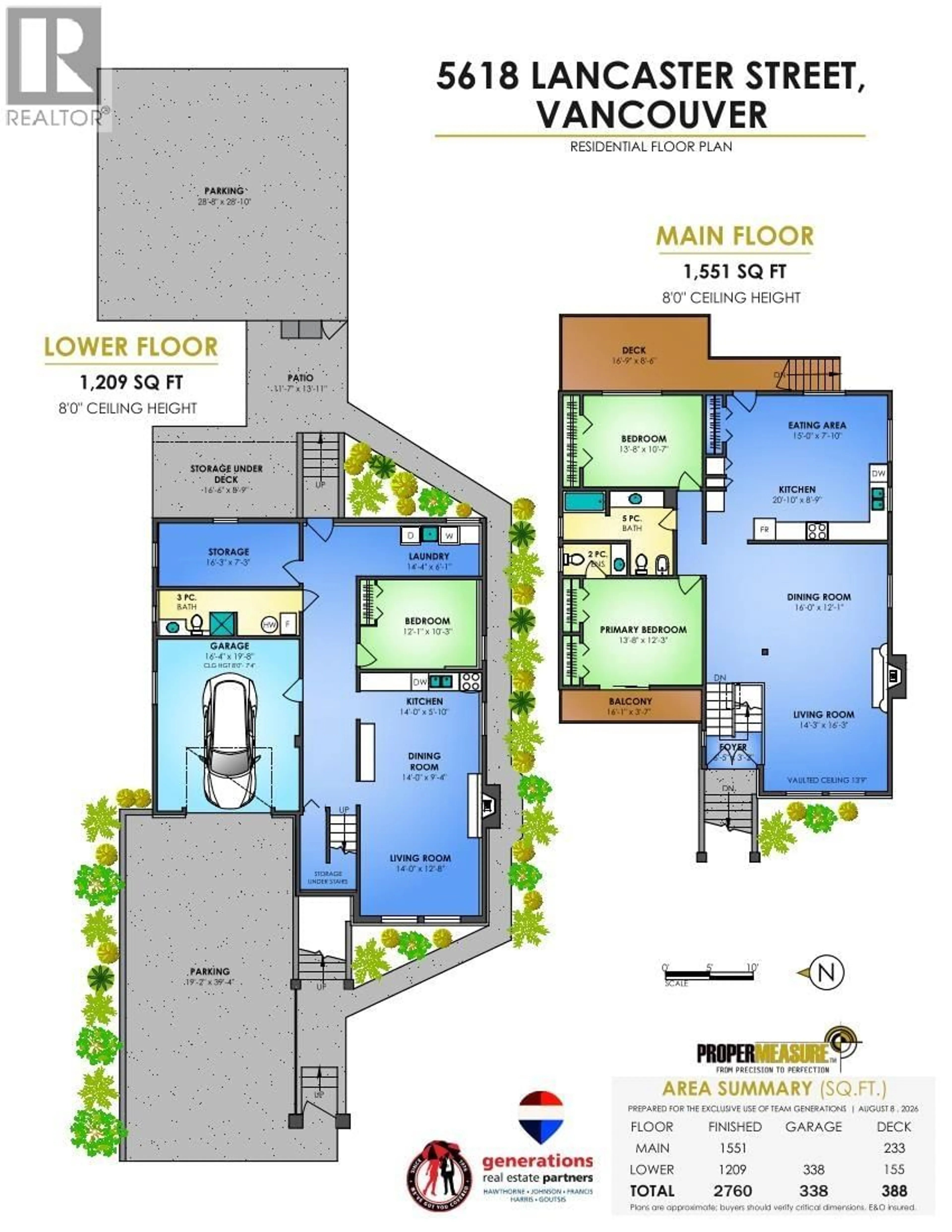 Floor plan for 5618 LANCASTER STREET, Vancouver British Columbia V5R4A5