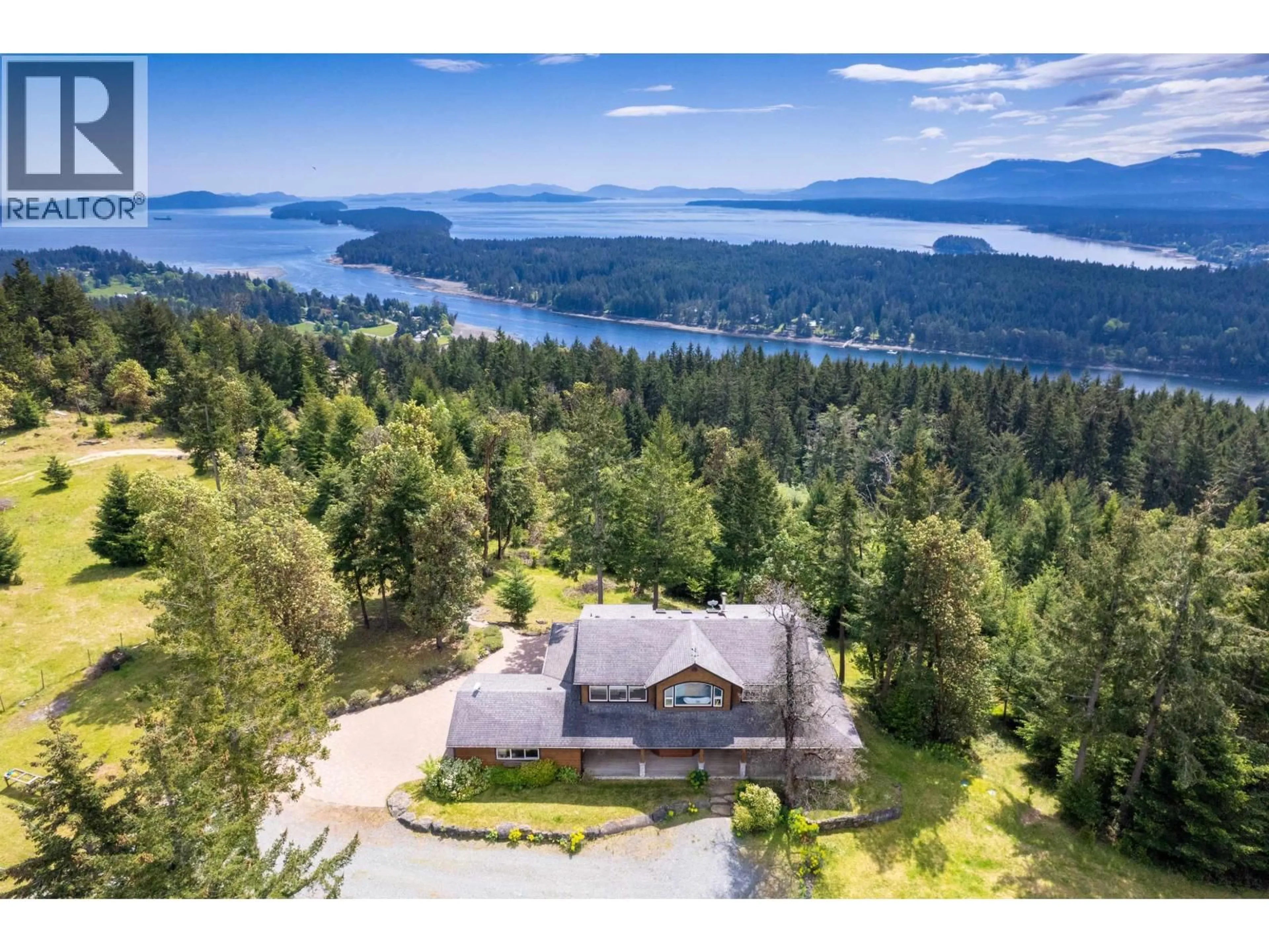 A pic from outside/outdoor area/front of a property/back of a property/a pic from drone, water/lake/river/ocean view for 1495 COATS DRIVE, Gabriola Island British Columbia V0R1X6
