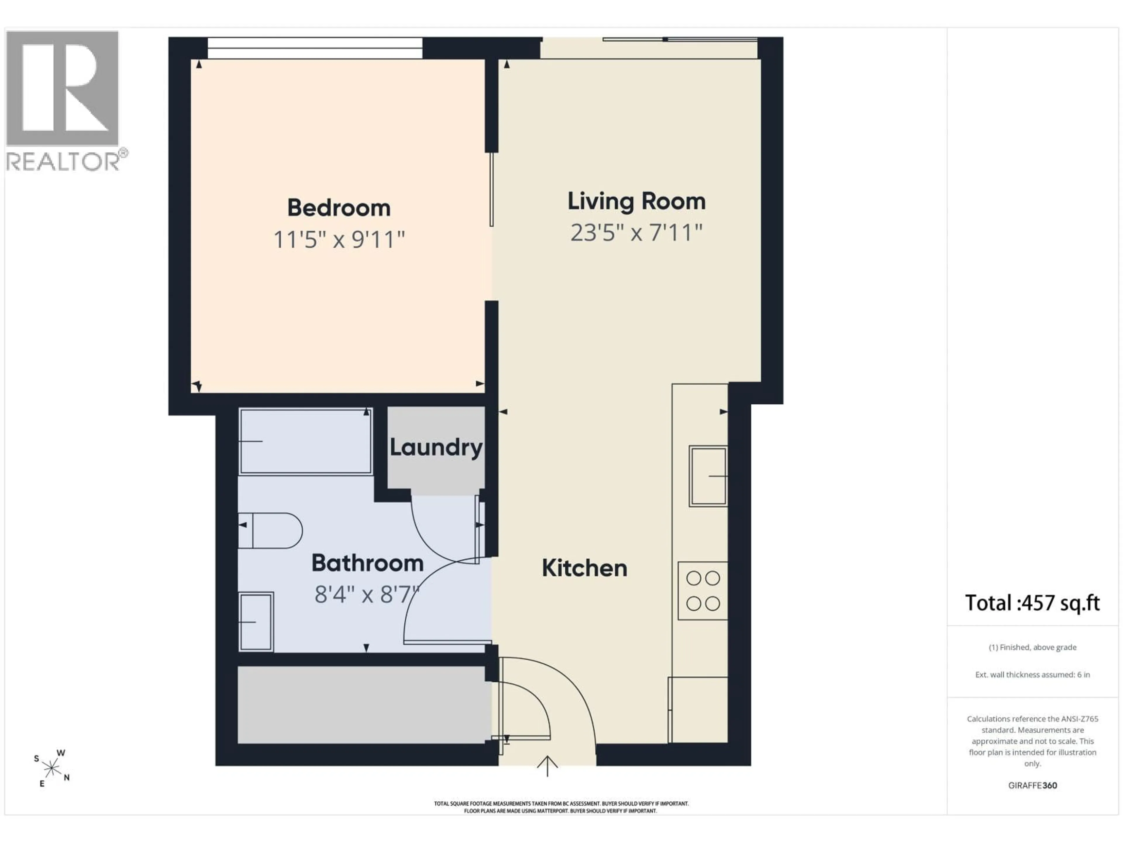 Floor plan for 1503 - 5987 WILSON AVENUE, Burnaby British Columbia V5H0L7