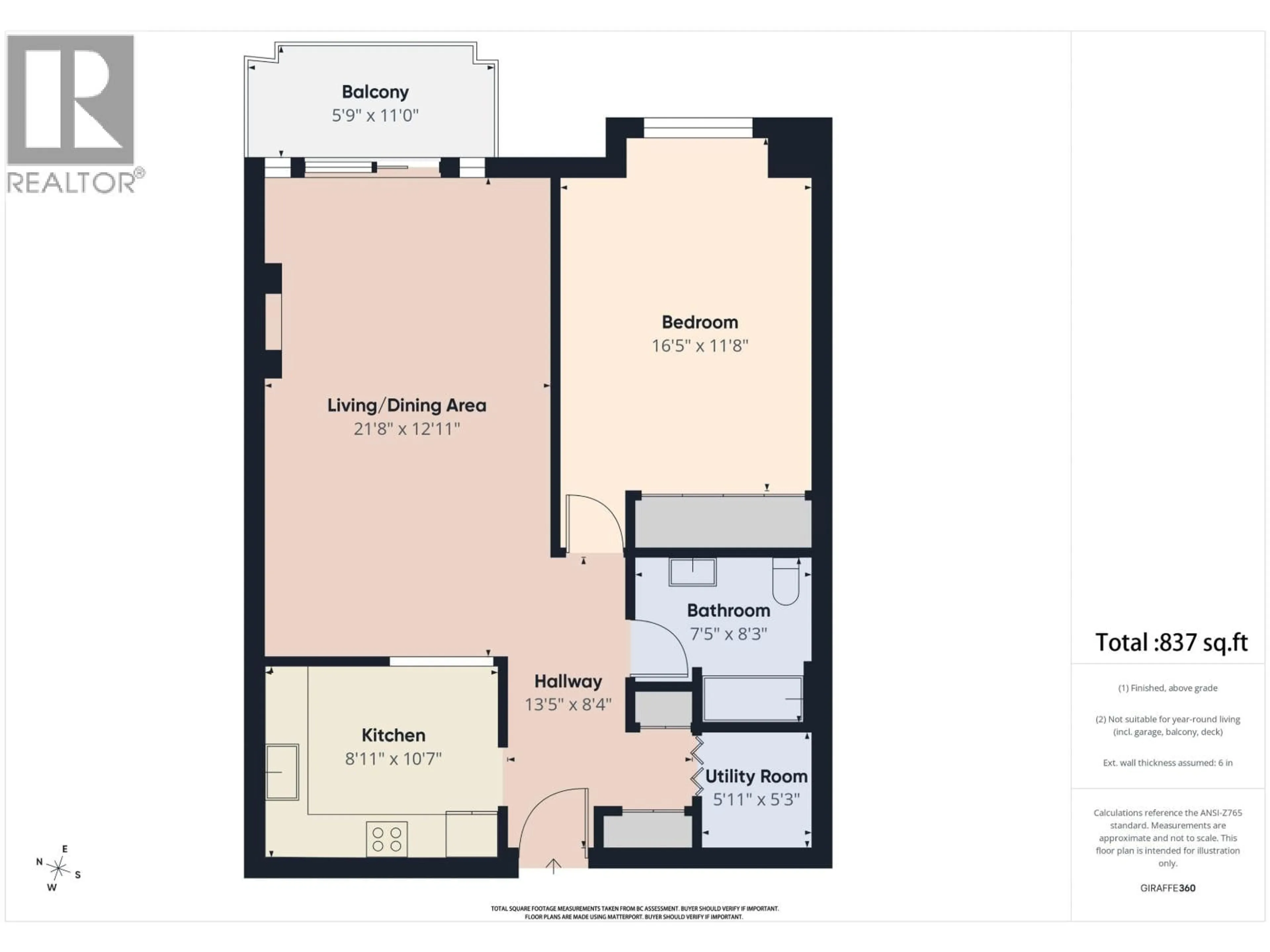 Floor plan for 212 - 4738 53 STREET, Delta British Columbia V4K2Z1