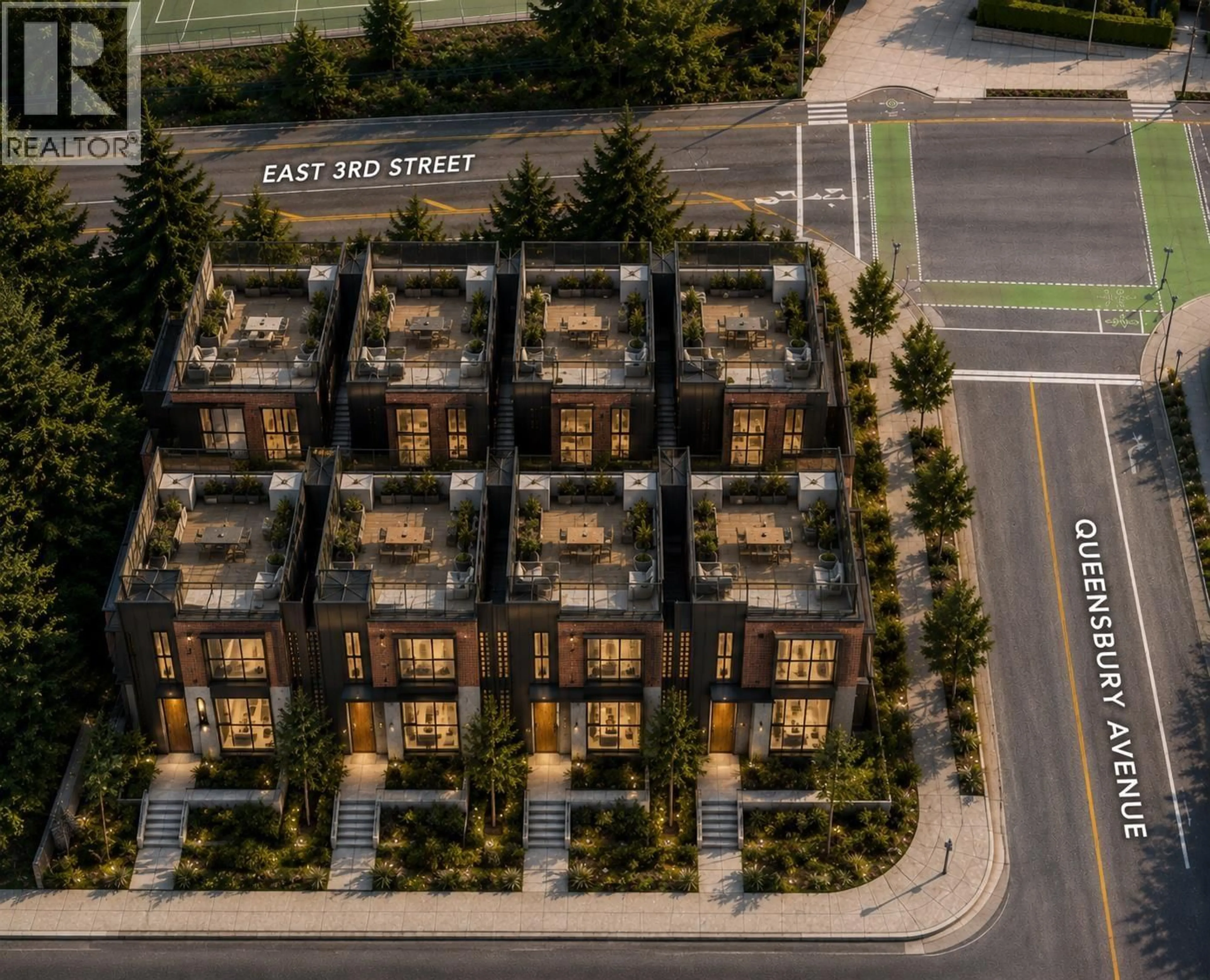 A pic from outside/outdoor area/front of a property/back of a property/a pic from drone, street for 802/808 3RD STREET, North Vancouver British Columbia V7L1H1