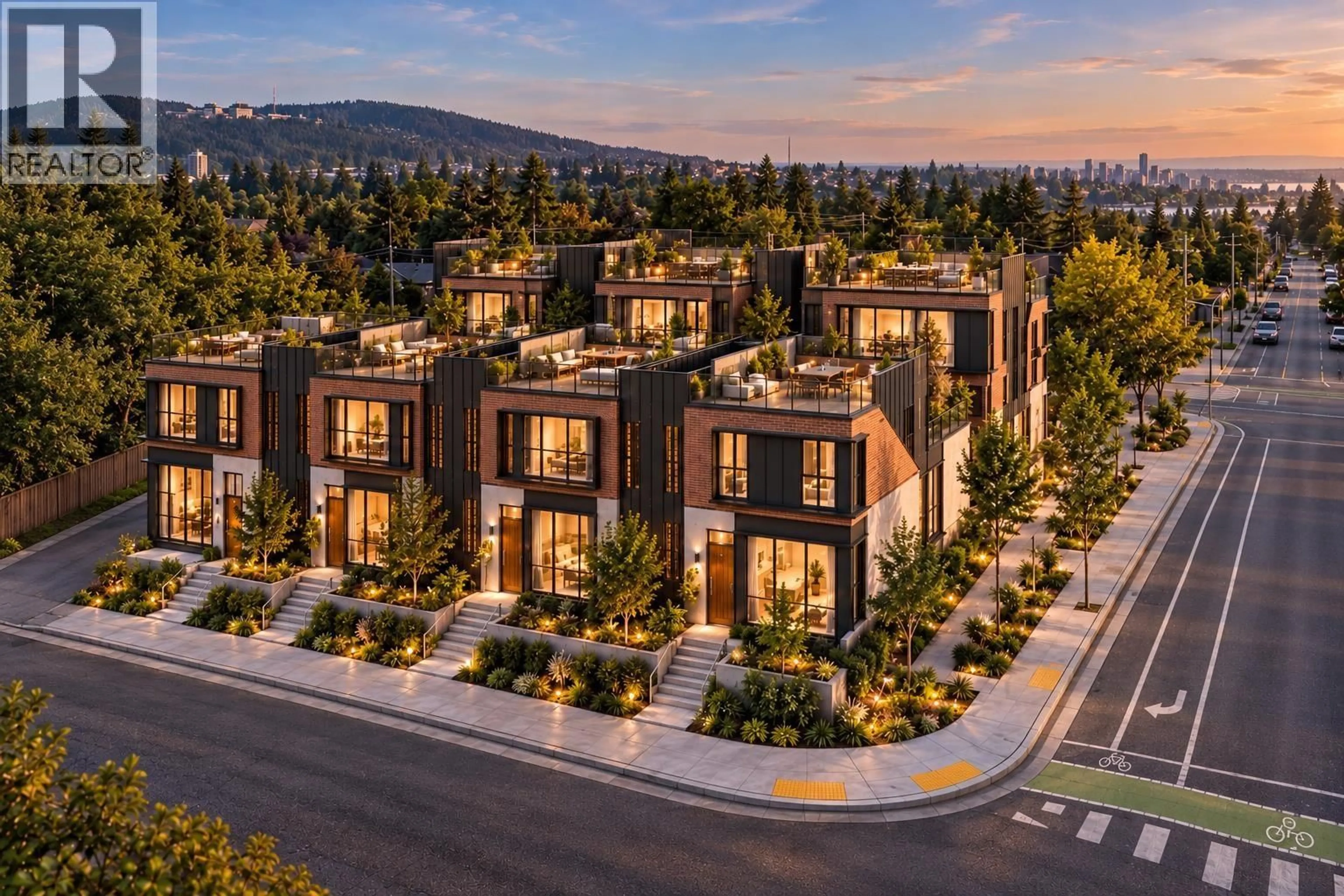 A pic from outside/outdoor area/front of a property/back of a property/a pic from drone, mountain view for 802/808 3RD STREET, North Vancouver British Columbia V7L1H1